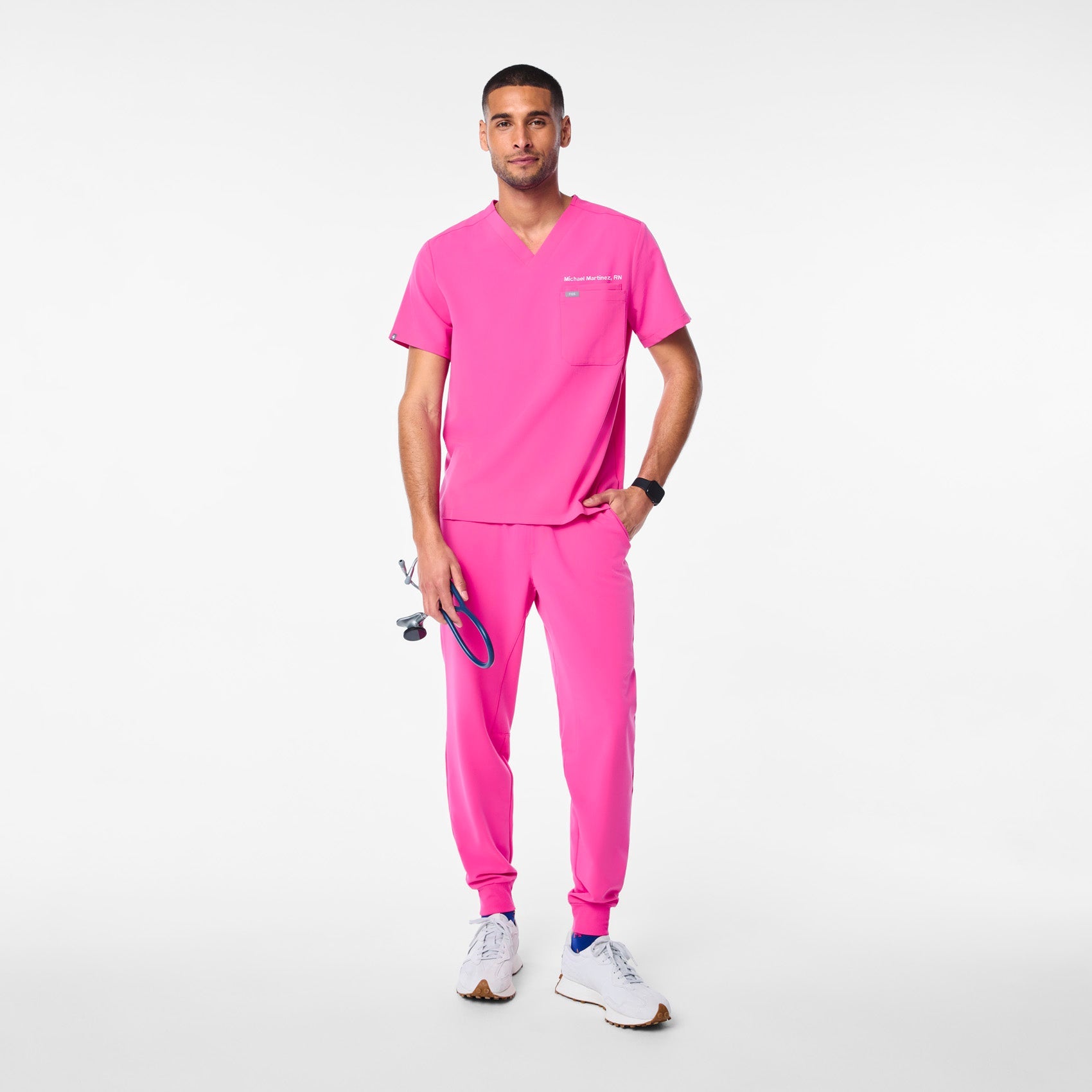 Leon Scrub Top™ - Rapid Response Pink