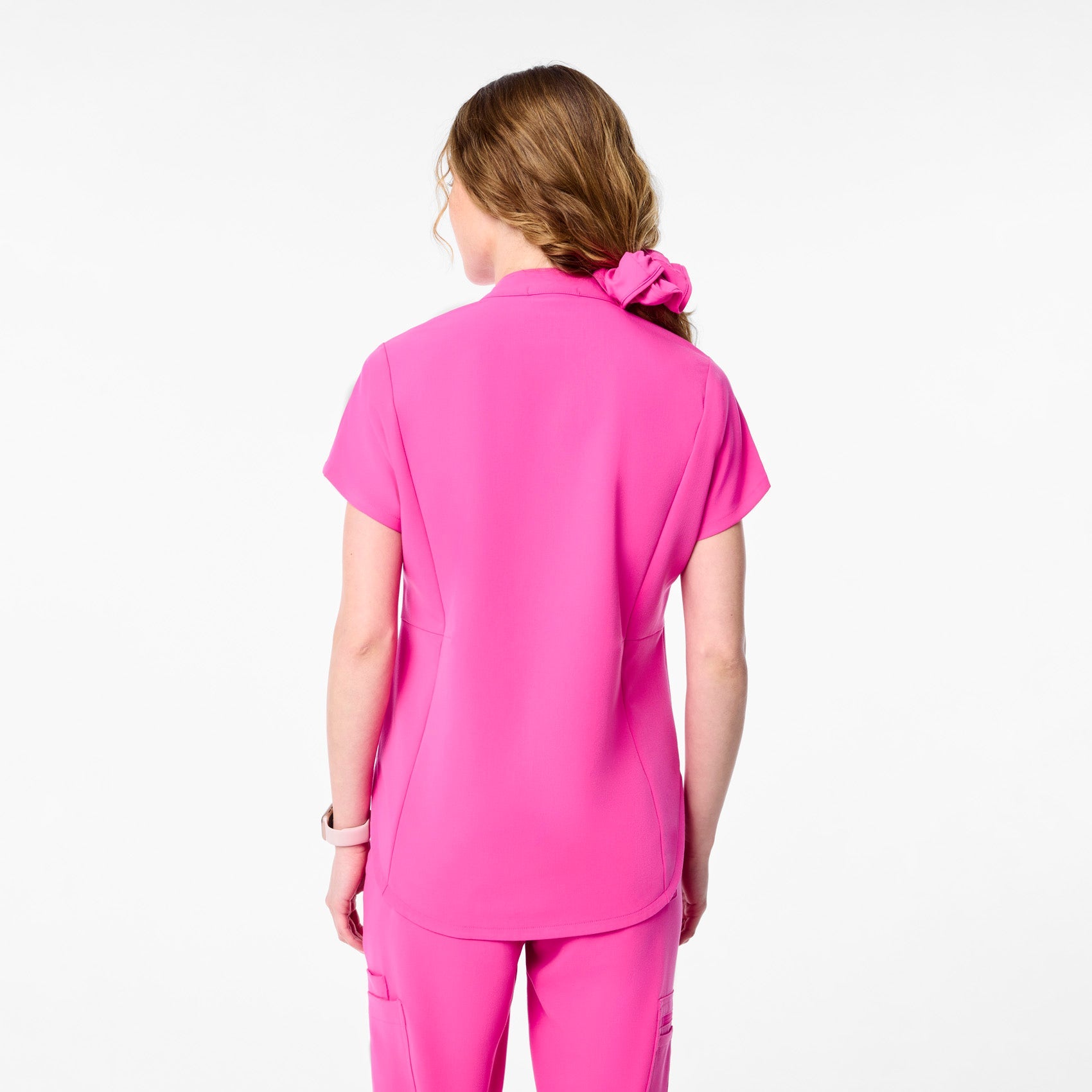 Montex Relaxed Scrub Top - Rapid Response Pink