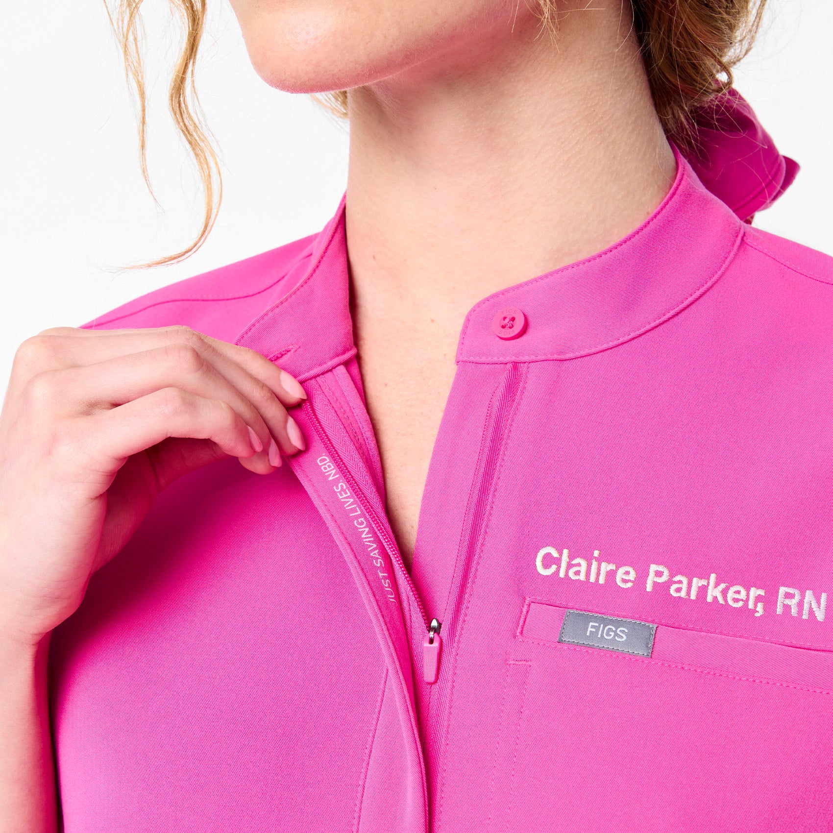 Montex Relaxed Scrub Top - Rapid Response Pink