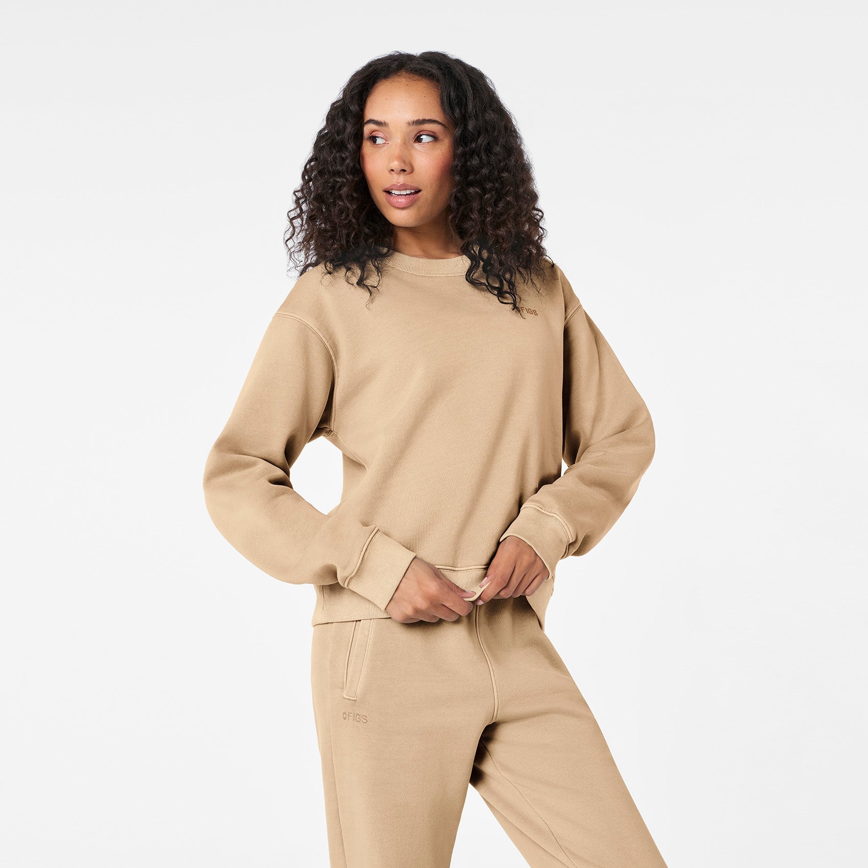 Hayden Vintage Wash Crewneck Sweatshirt - Sequoia
