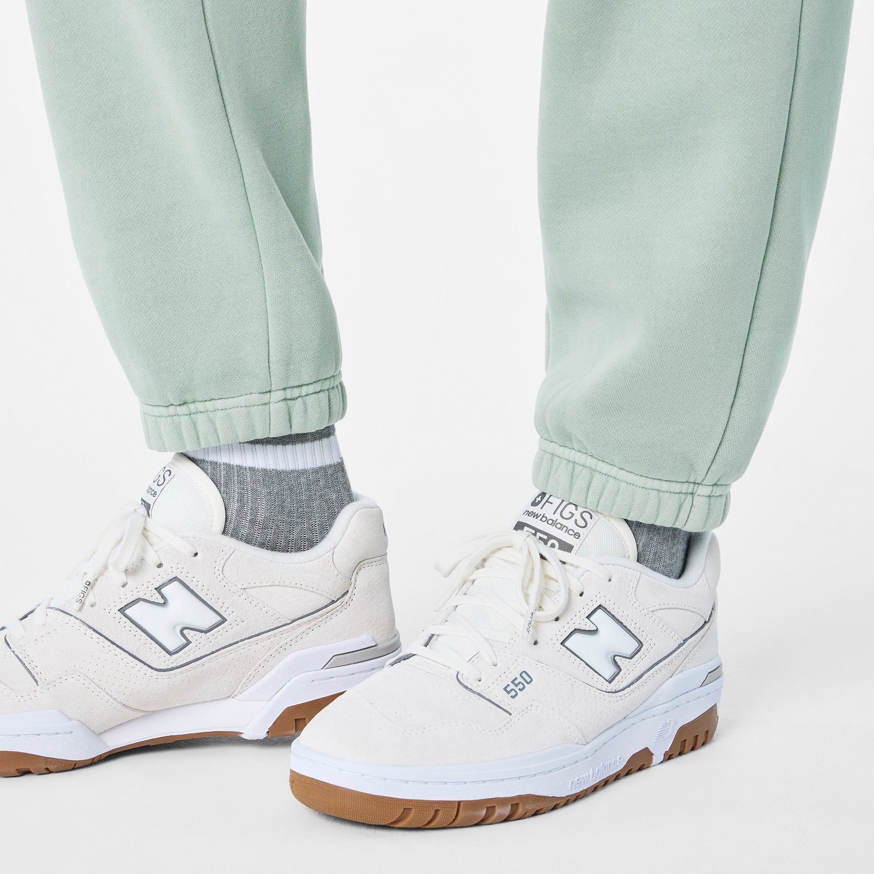 Hayden Vintage Wash Jogger Sweatpants - Soft Sage