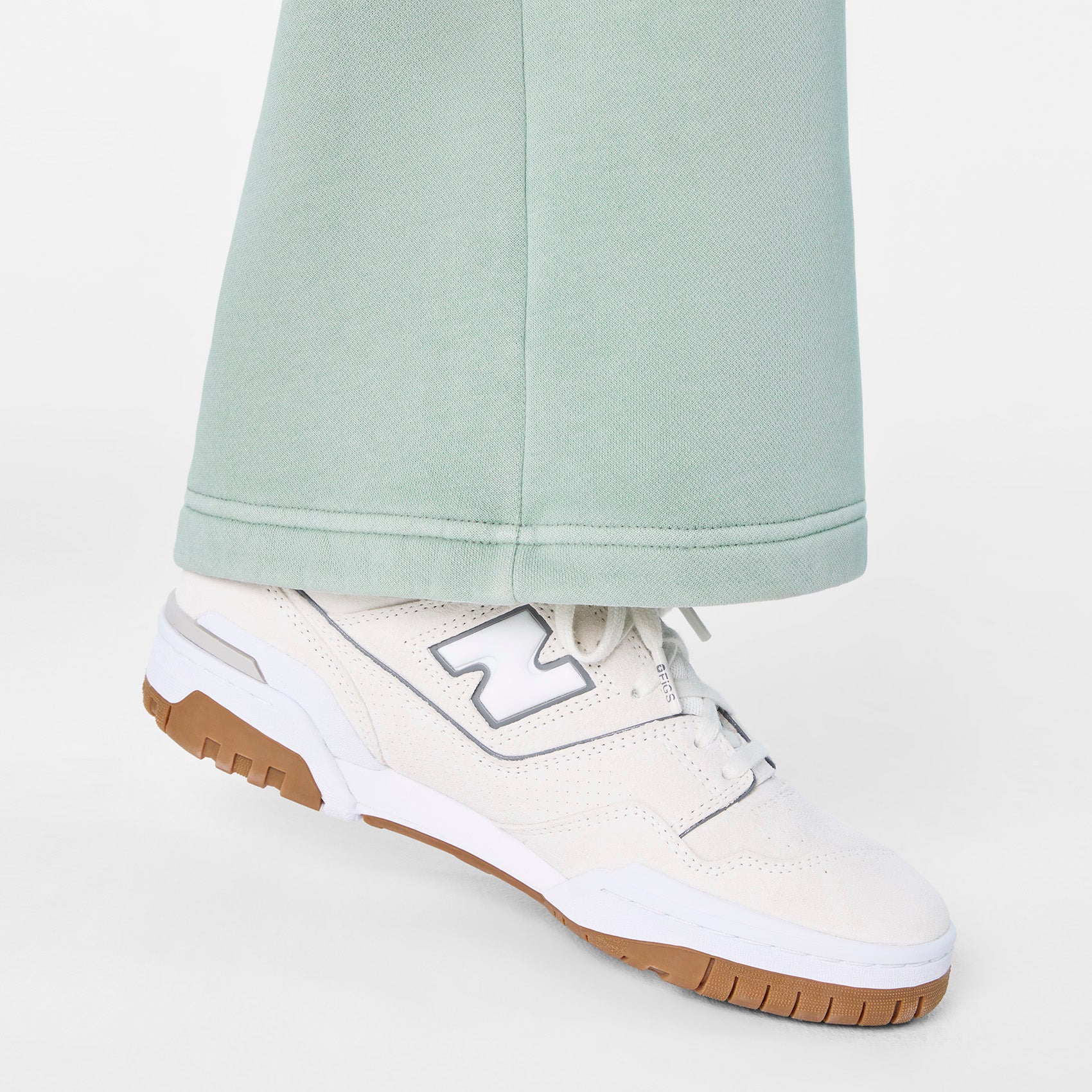 Hayden Vintage Wash Wide-Leg Sweatpants - Soft Sage
