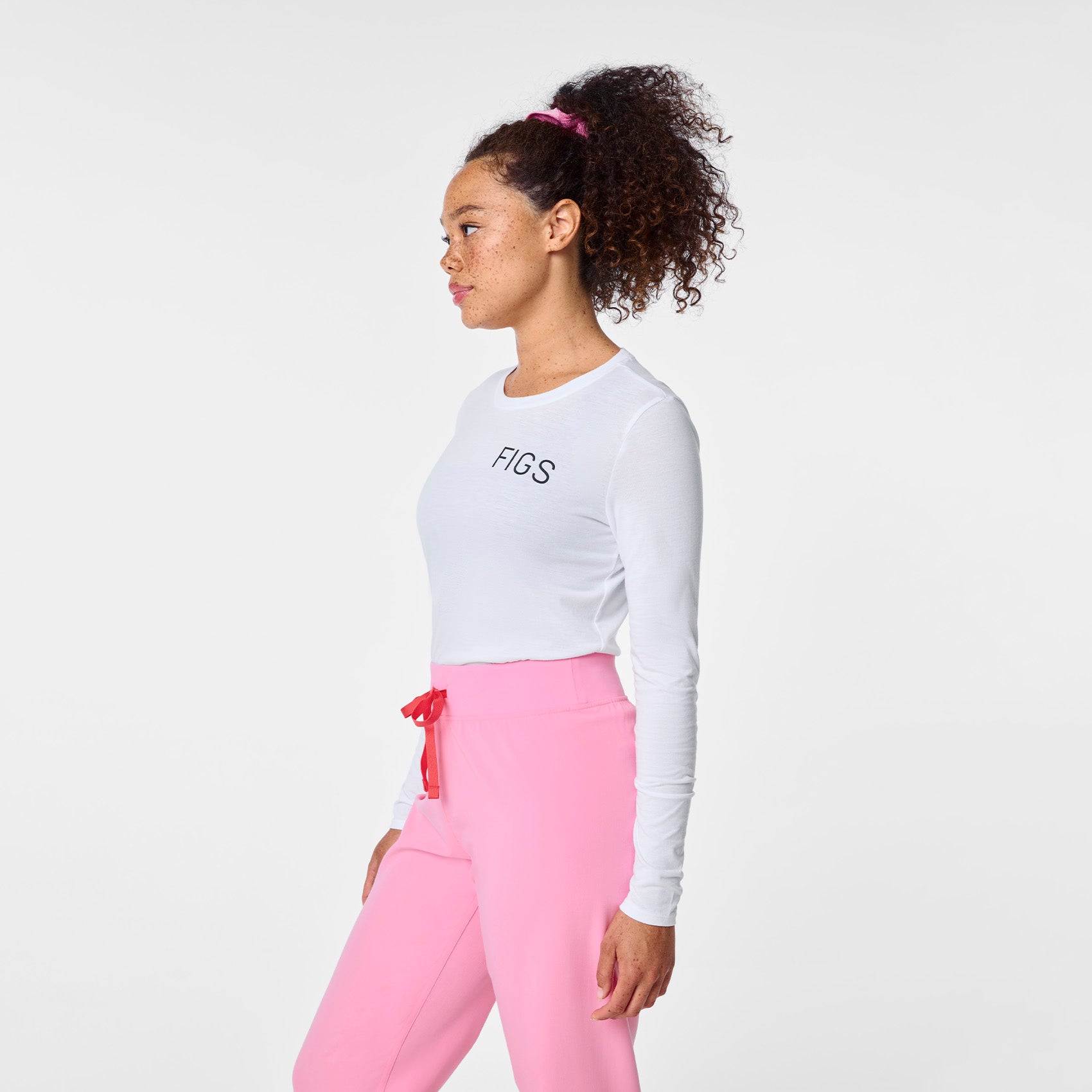  Spring White Long-Sleeve Underscrub - Optic White