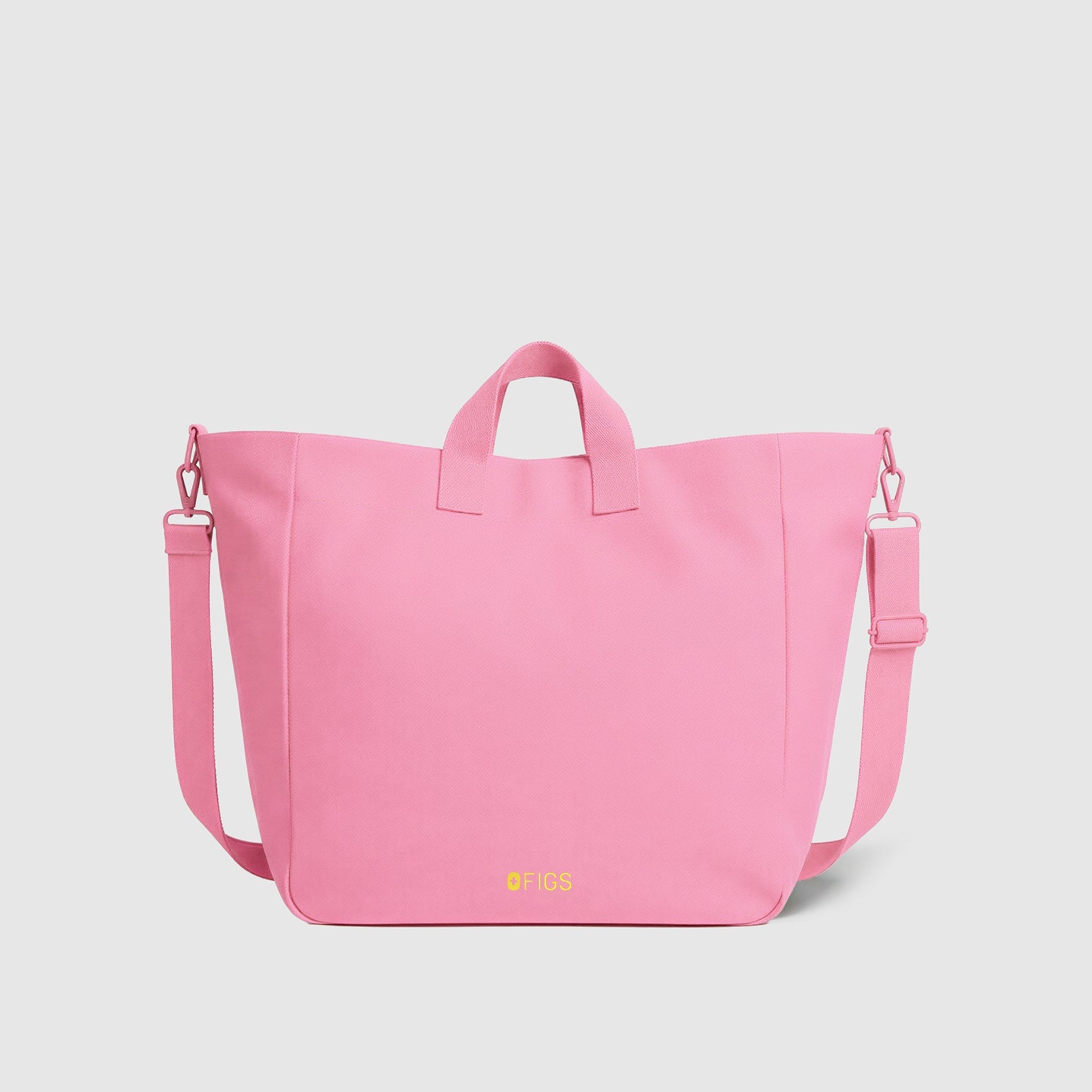 A Very Large Needle Detachable Strap Tote - Sunrise Pink