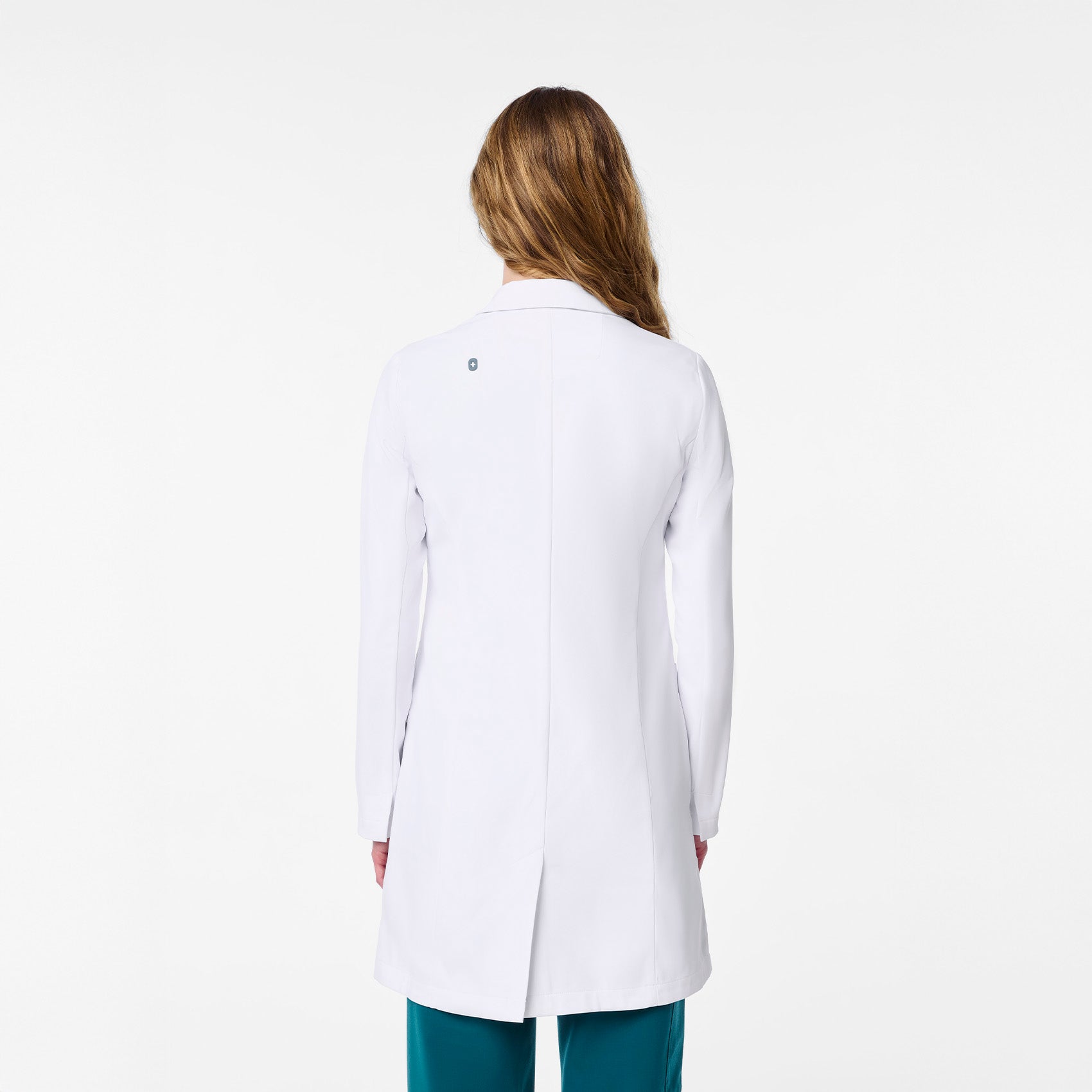 Bellevue Long Slim Lab Coat - White