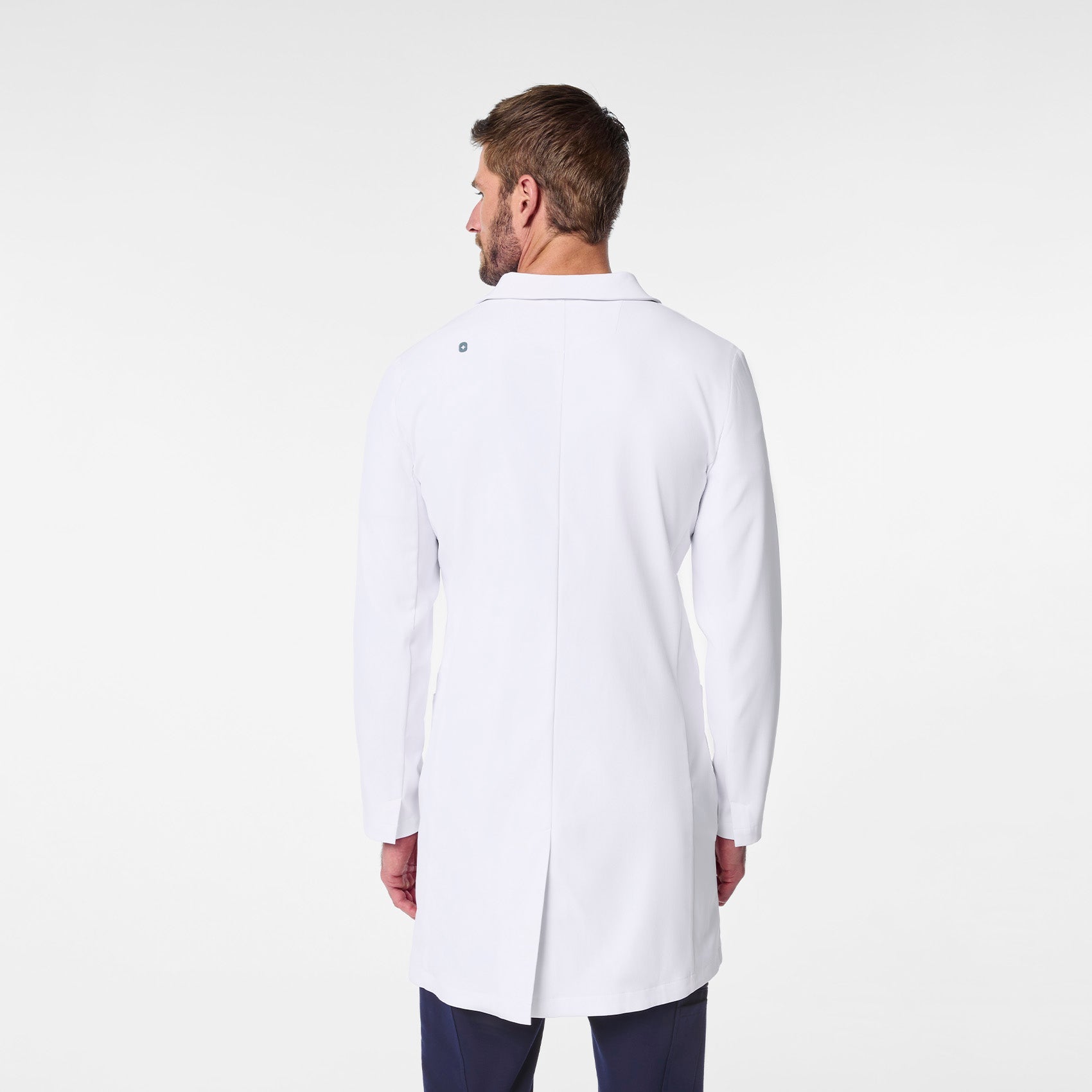 Harlem Long Slim Lab Coat - White