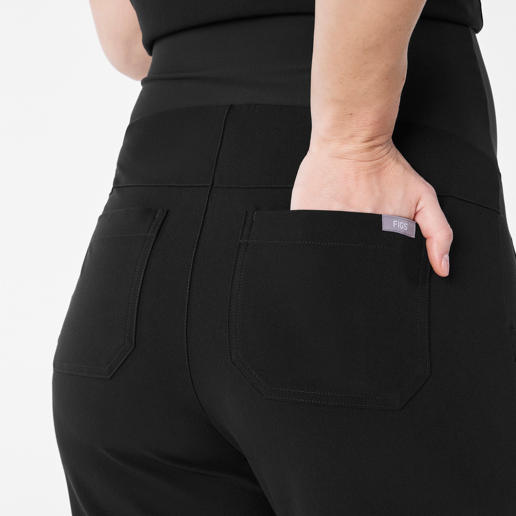  Zamora Maternity Jogger Scrub Pant - Black