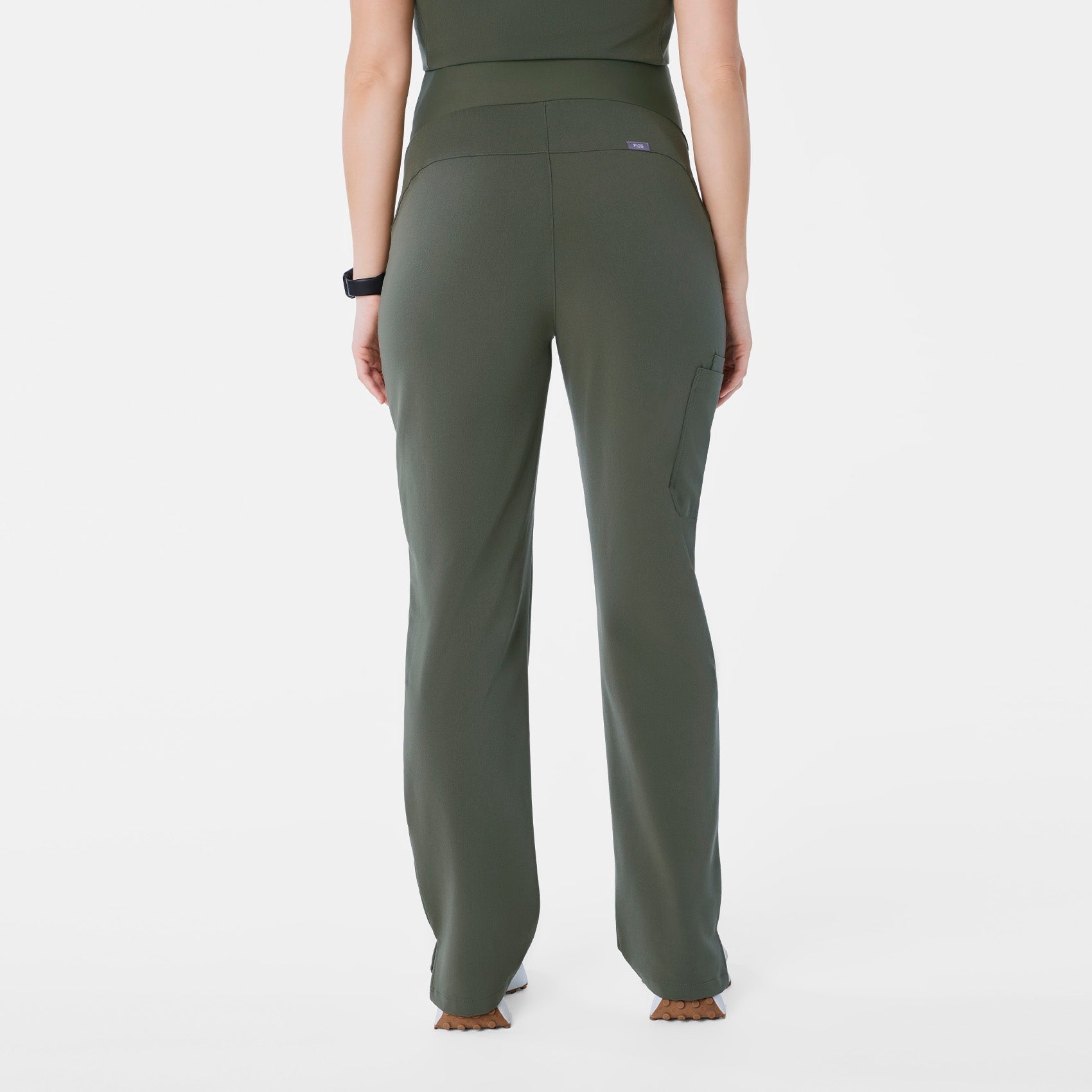 Kade Maternity Straight-Leg Scrub Pant - Moss