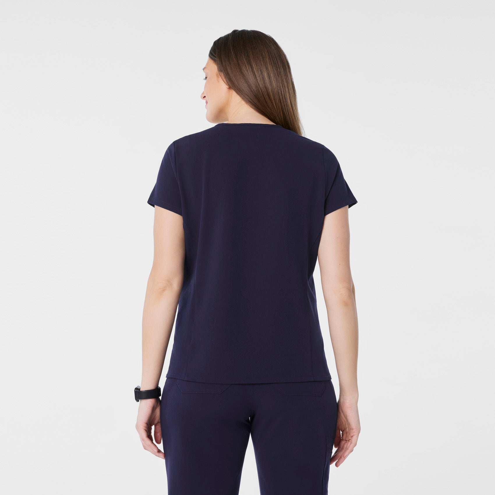 Catarina Maternity Scrub Top - Navy