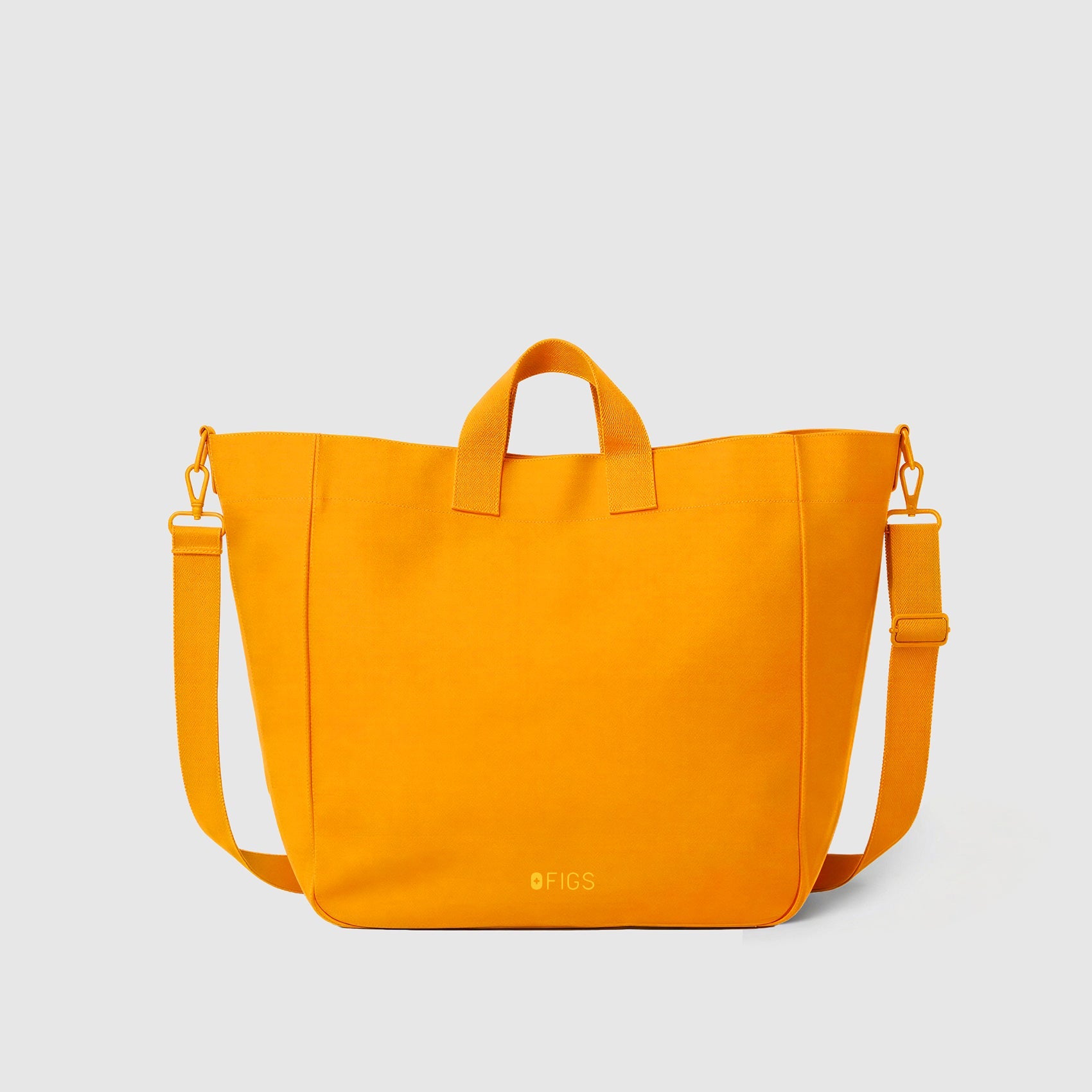 A Very Large Needle Detachable Strap Tote - Creamsicle