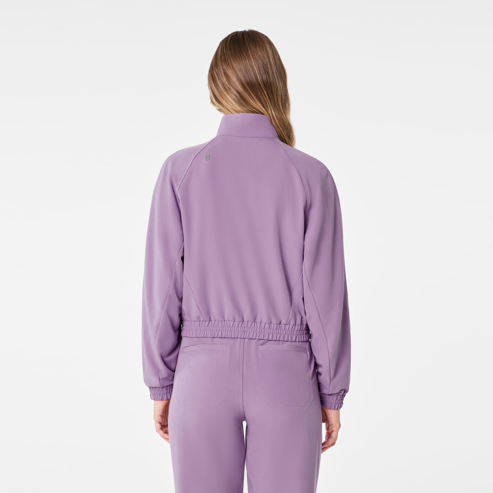 Sydney Cropped Scrub Jacket - Purple Haze