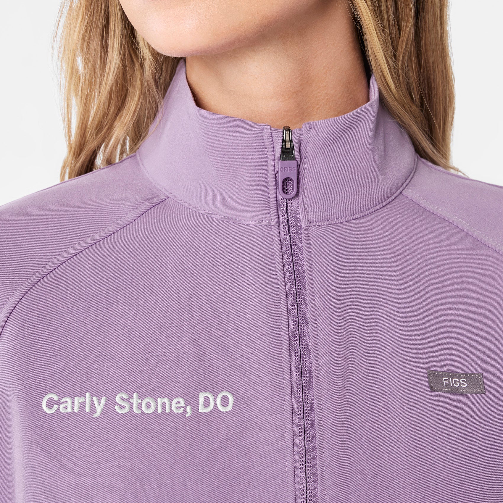Sydney Cropped Scrub Jacket - Purple Haze