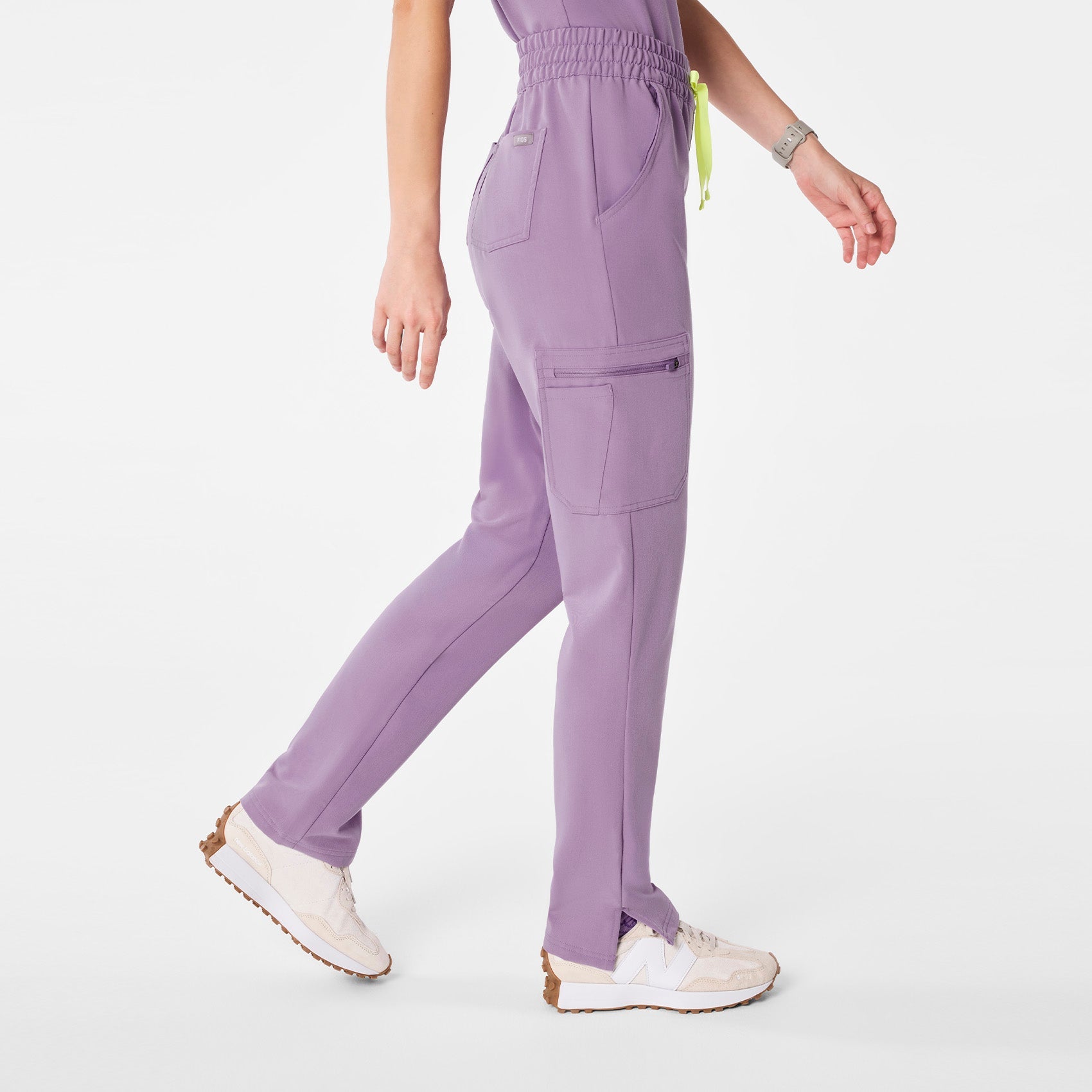 Dowa High-Rise Straight-Leg Scrub Pant - Purple Haze