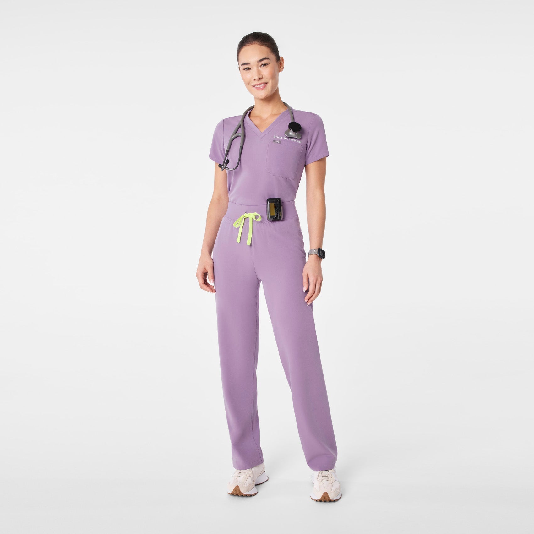 Livingston High-Rise Straight-Leg Scrub Pant™ - Purple Haze
