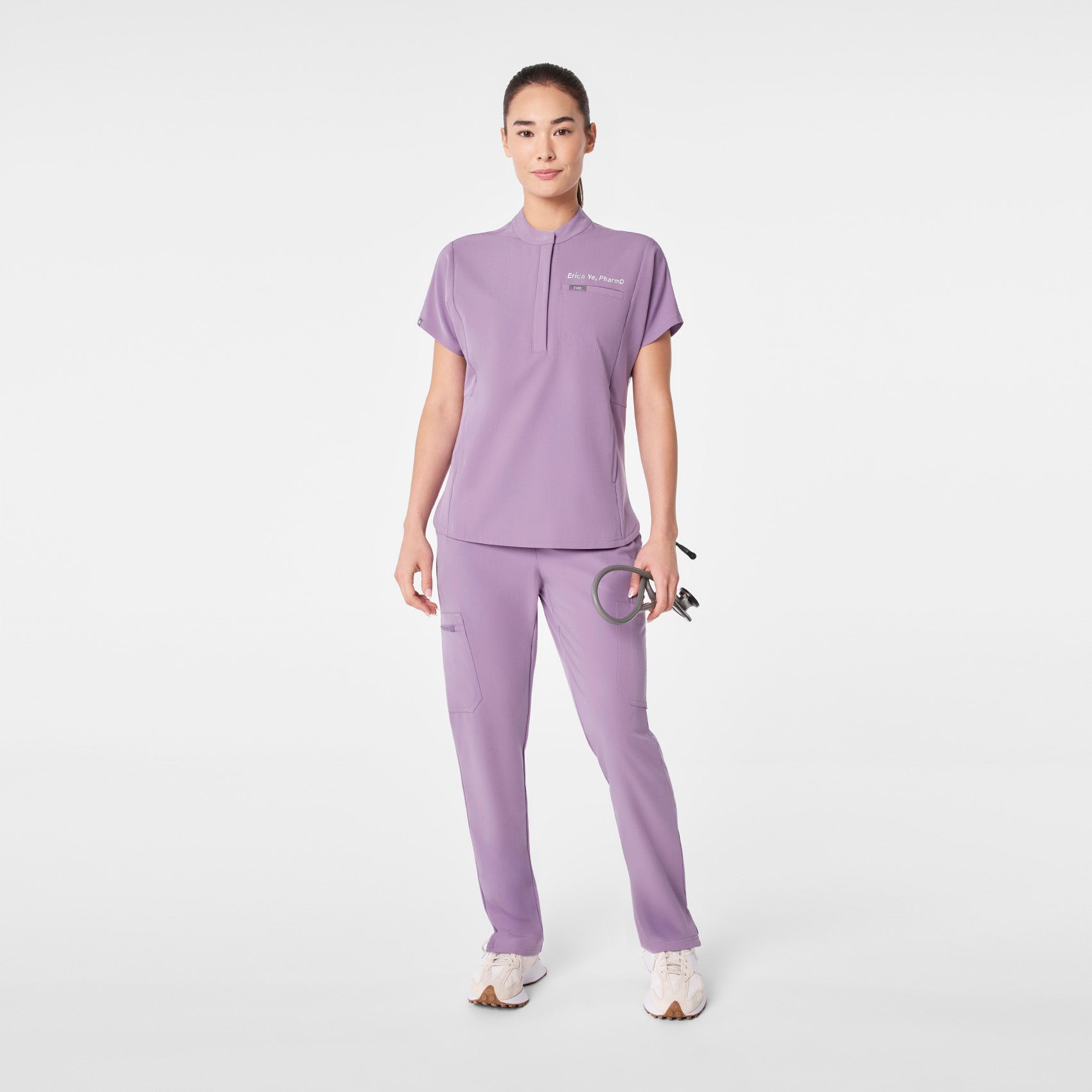 Montex Relaxed Scrub Top - Purple Haze