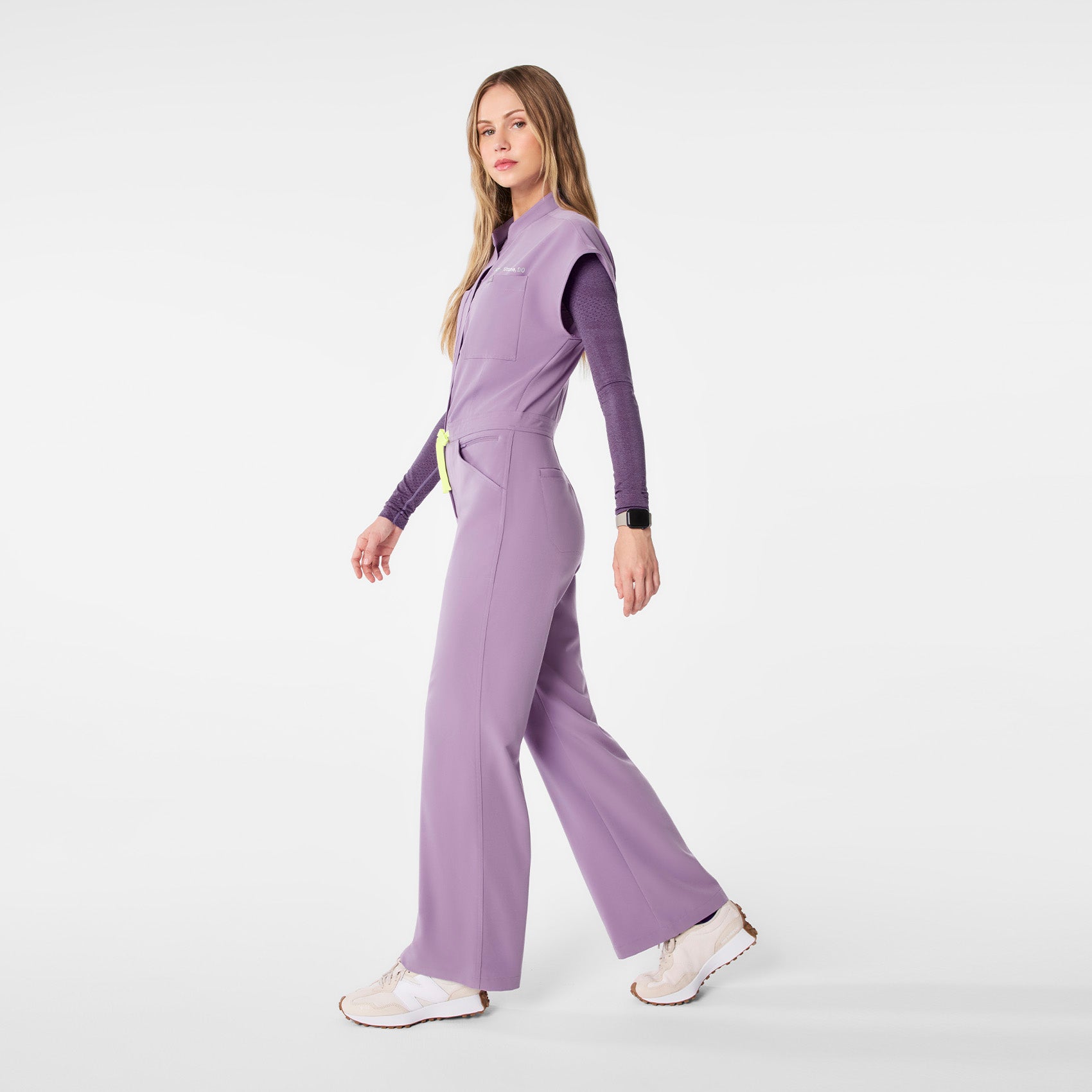 Rafaela Wide-Leg ScrubJumpsuit™ - Purple Haze