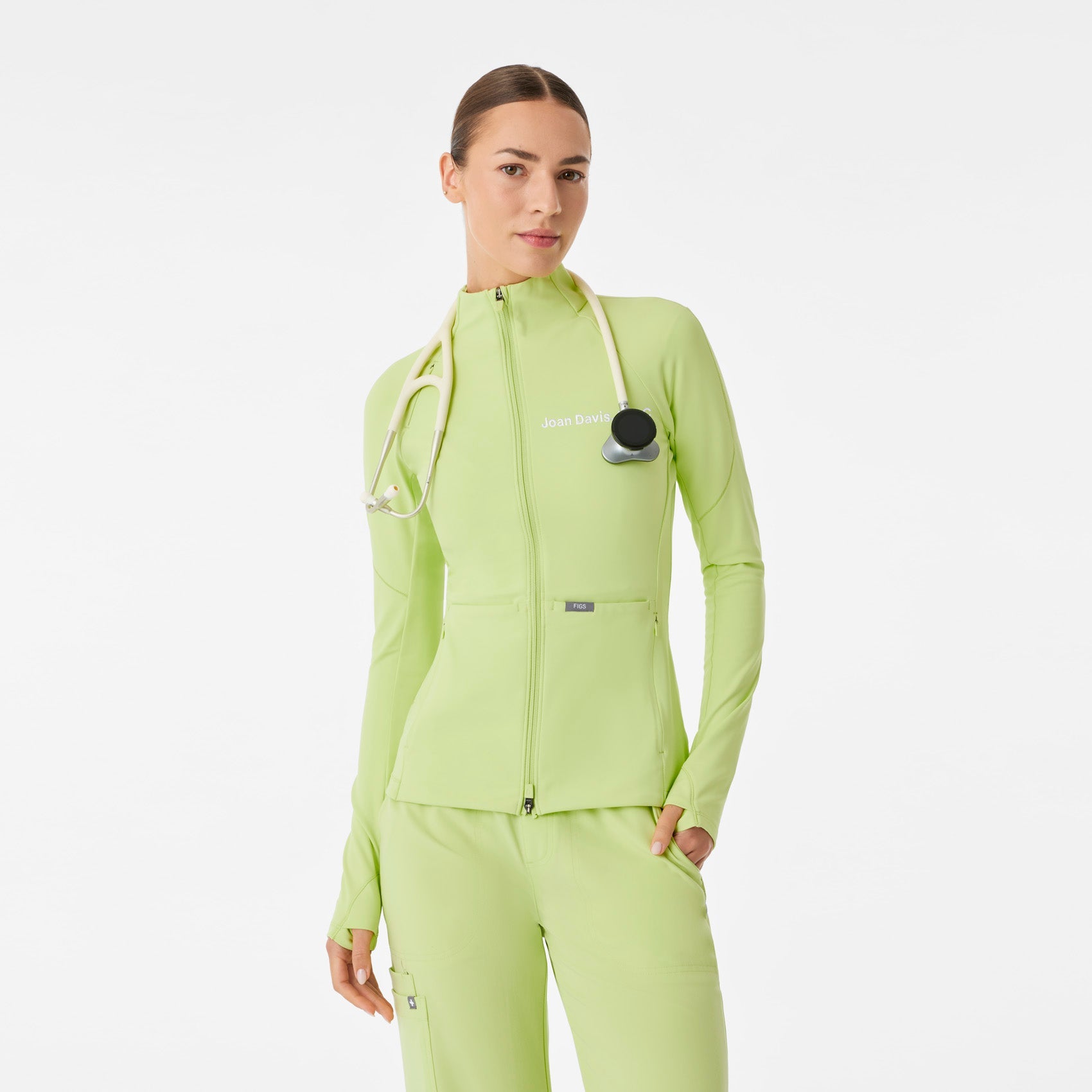 ContourKnit Scrub Jacket™ - Sea Mist
