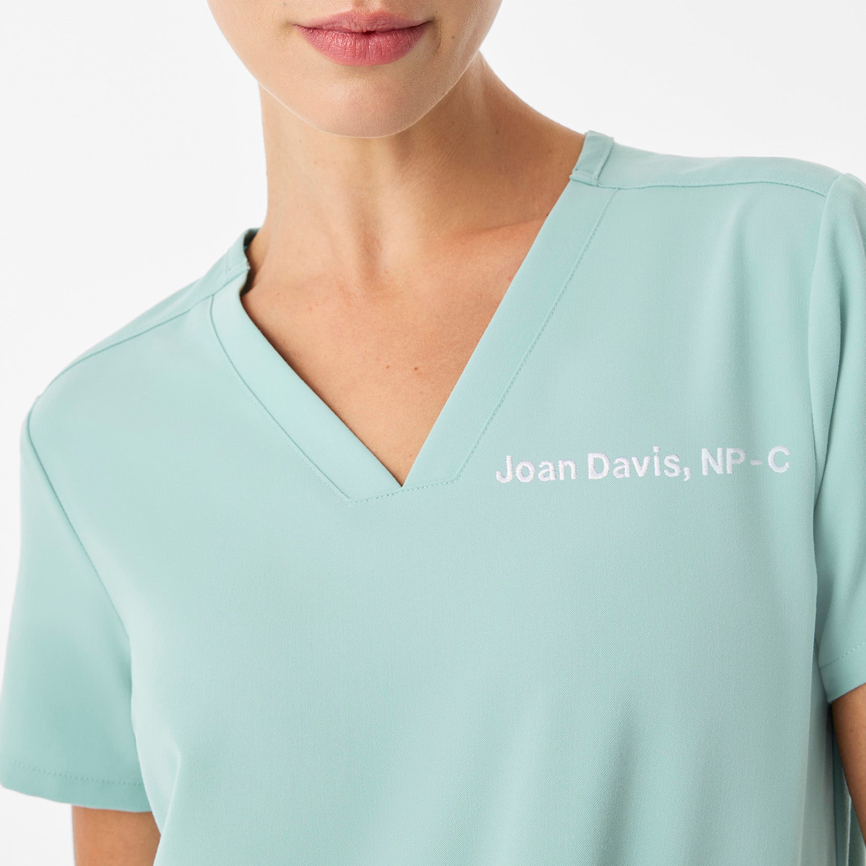 Casma Scrub Top™ - Seaglass