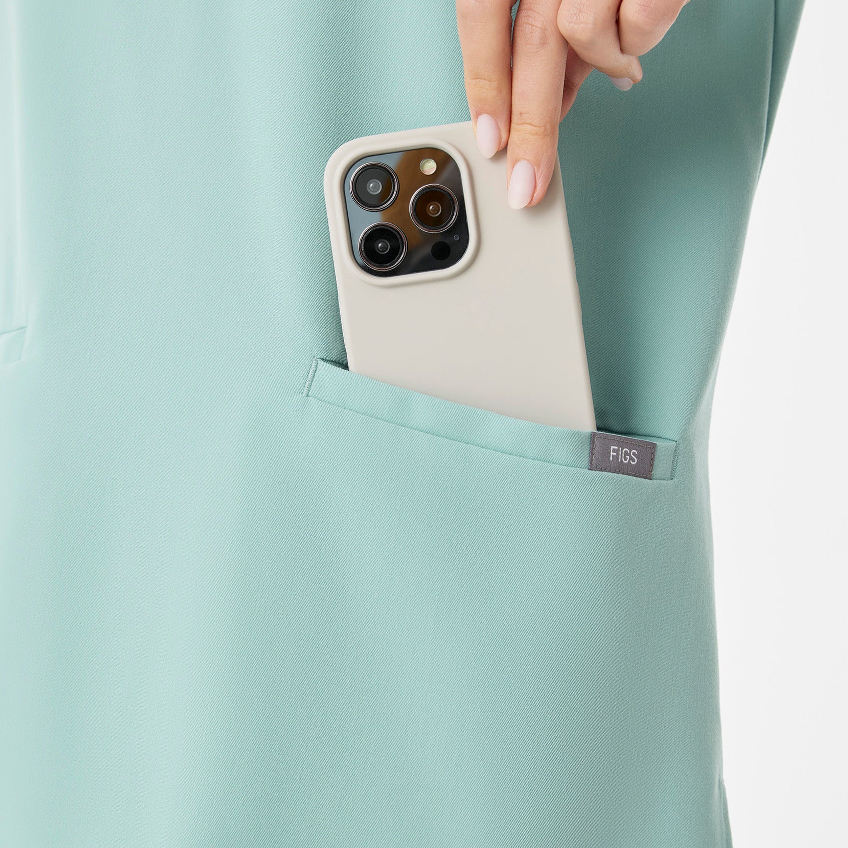 Casma Scrub Top™ - Seaglass