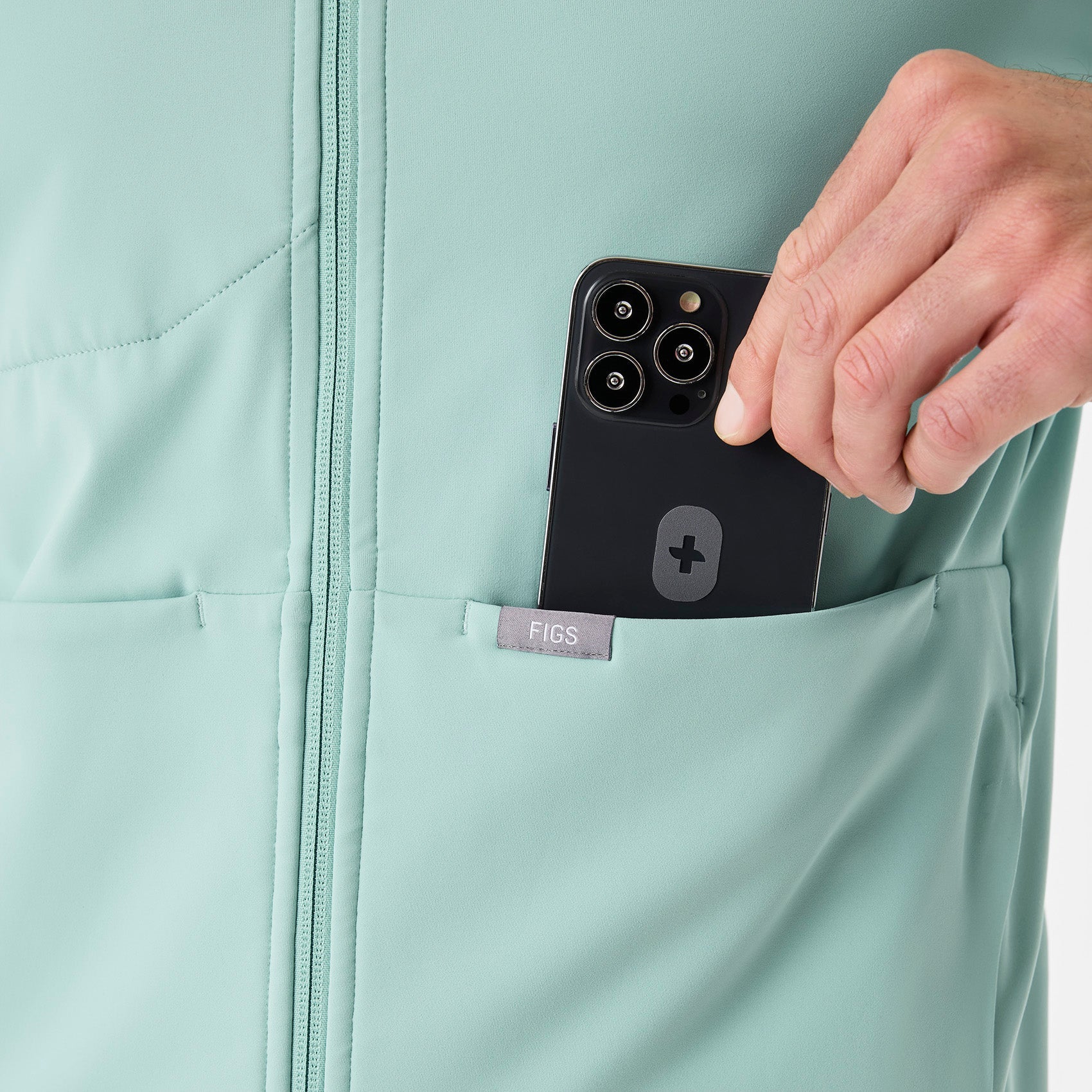 ContourKnit Scrub Jacket™ - Seaglass