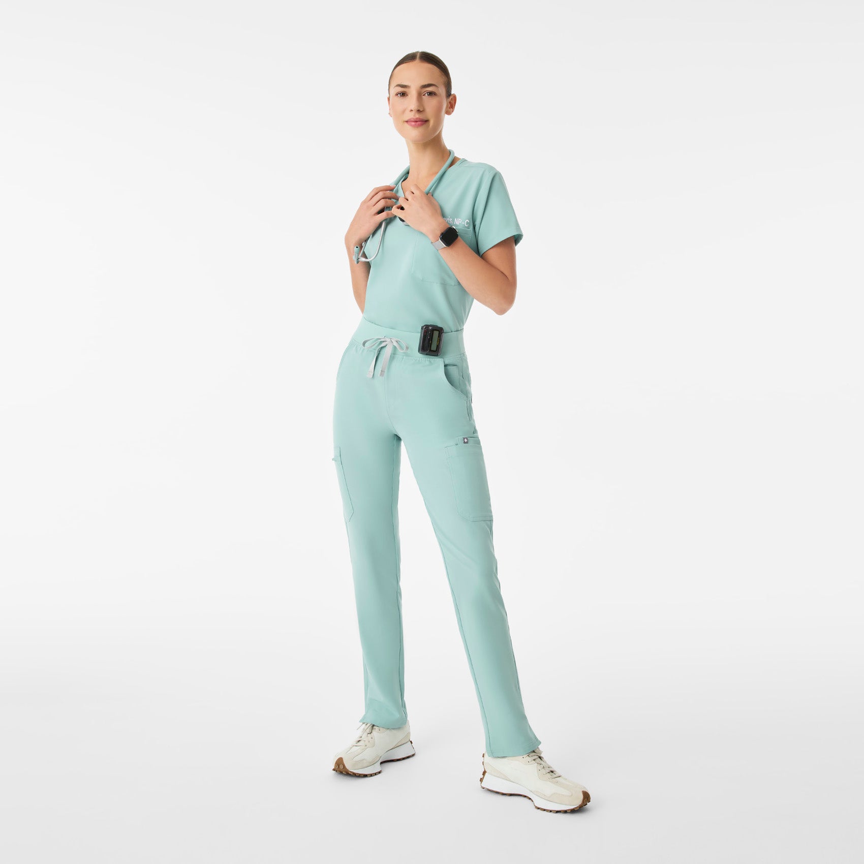 Yola High-Rise Slim Scrub Pant™ - Seaglass
