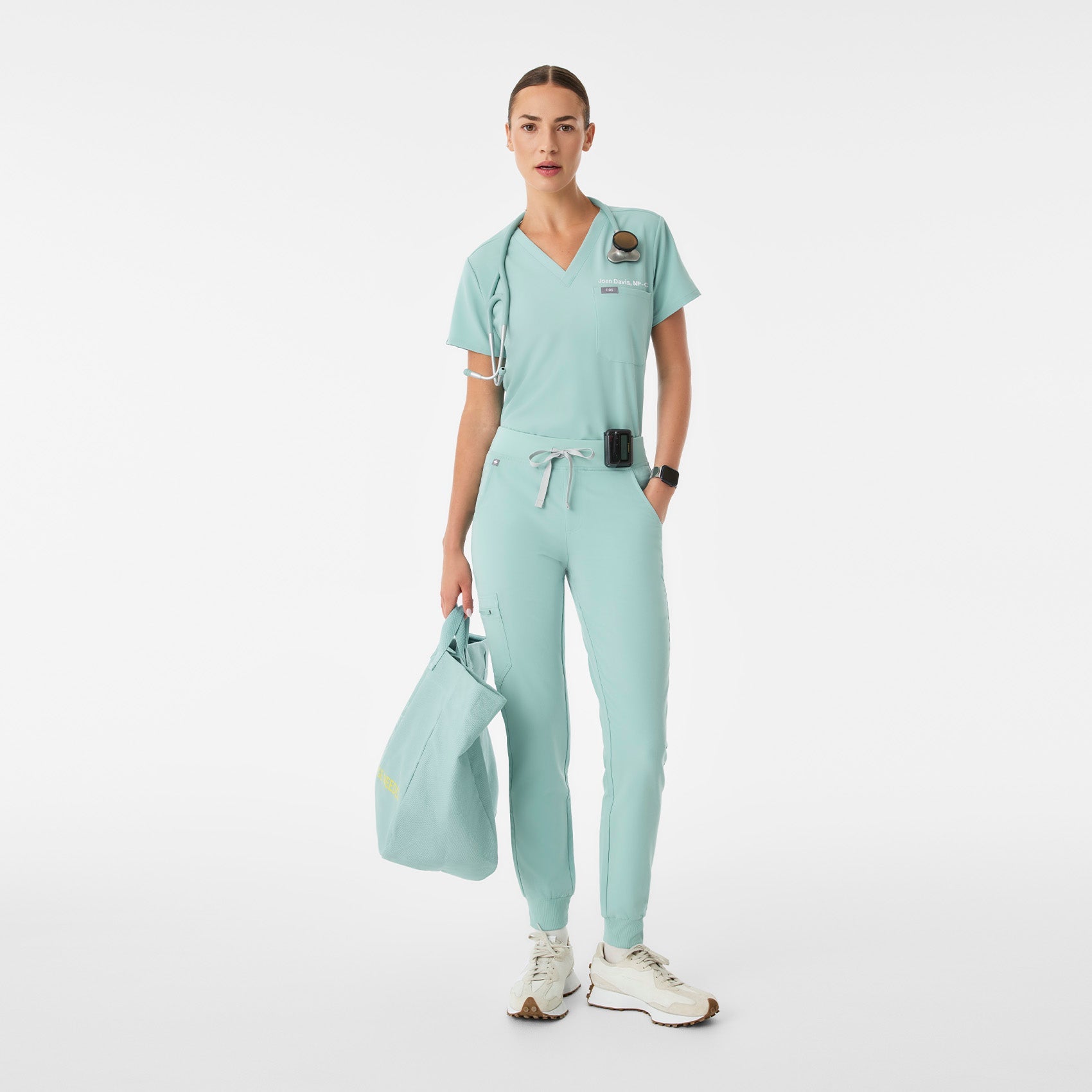 Zamora High-Rise Jogger Scrub Pant™ - Seaglass