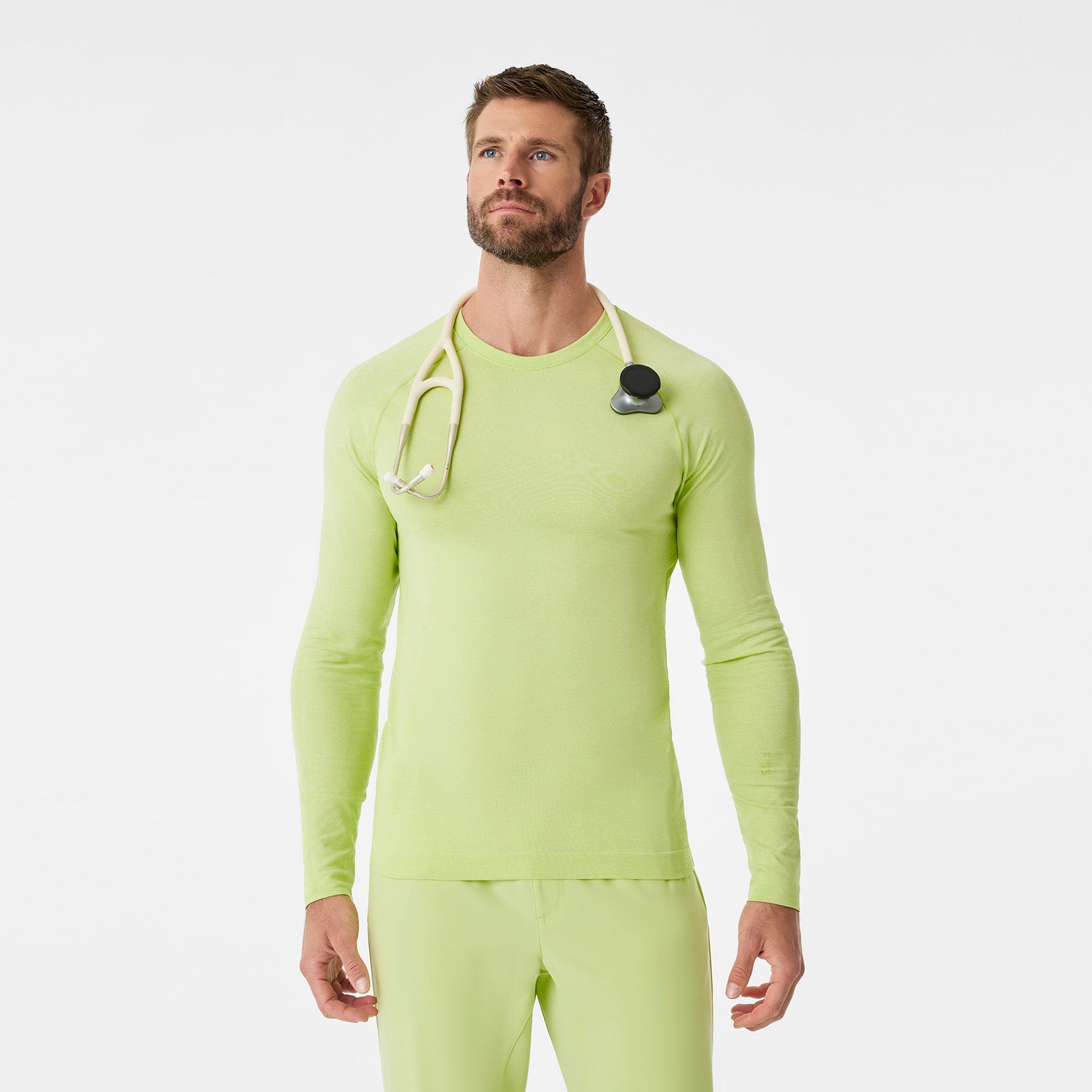 Makato Seamless Long-Sleeve Underscrub - Sea Mist