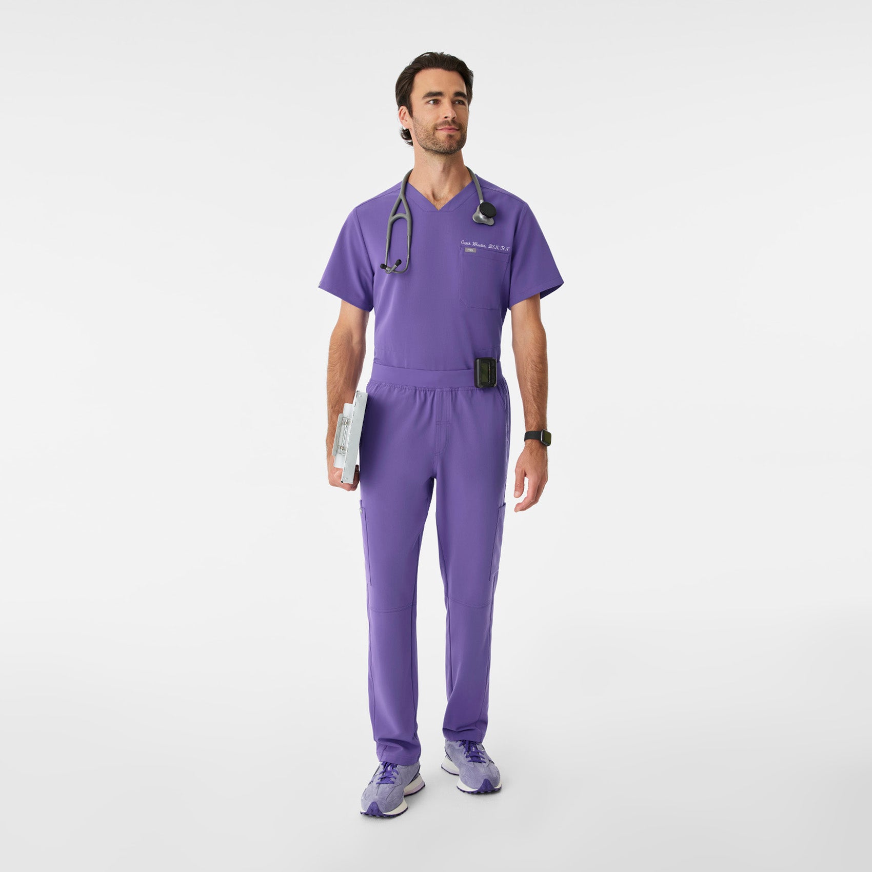 Chisec Scrub Top™ - Amethyst
