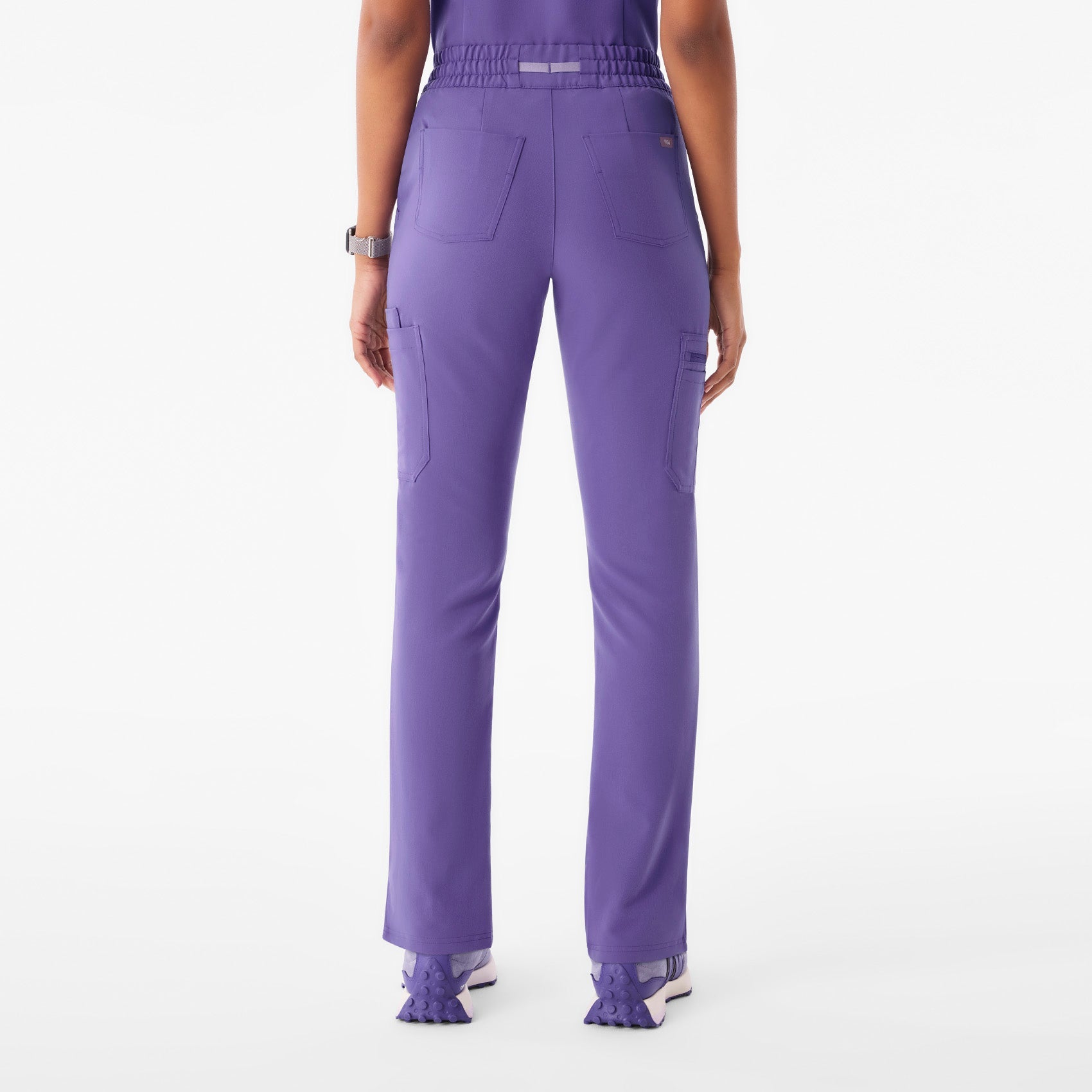 Dowa High-Rise Straight-Leg Scrub Pant - Amethyst