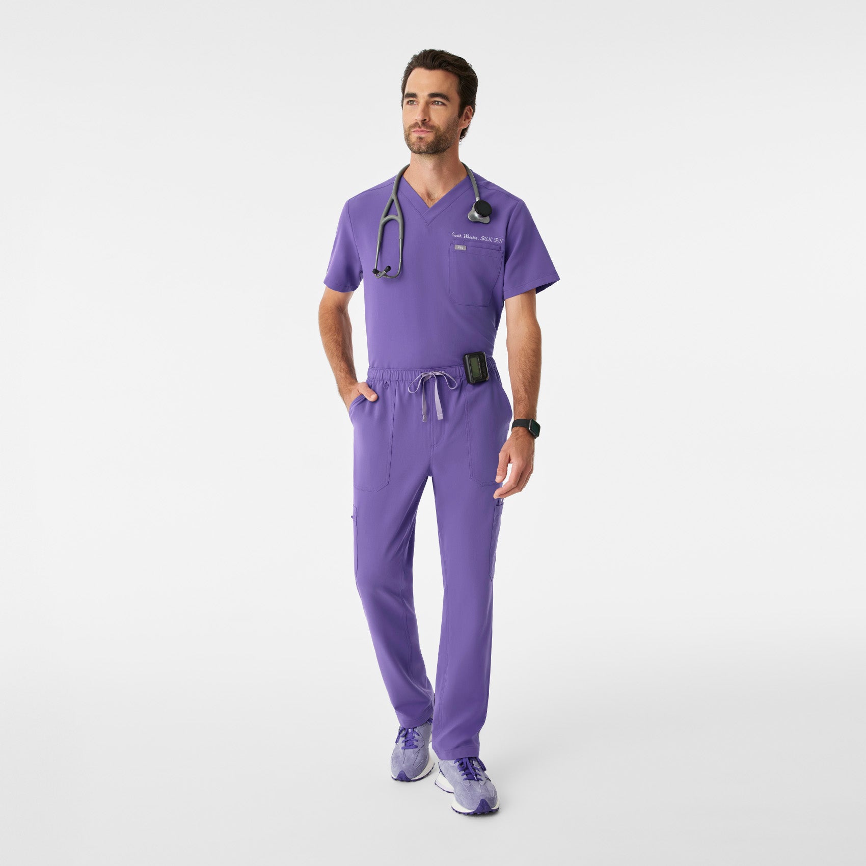 Leon Scrub Top™ - Amethyst