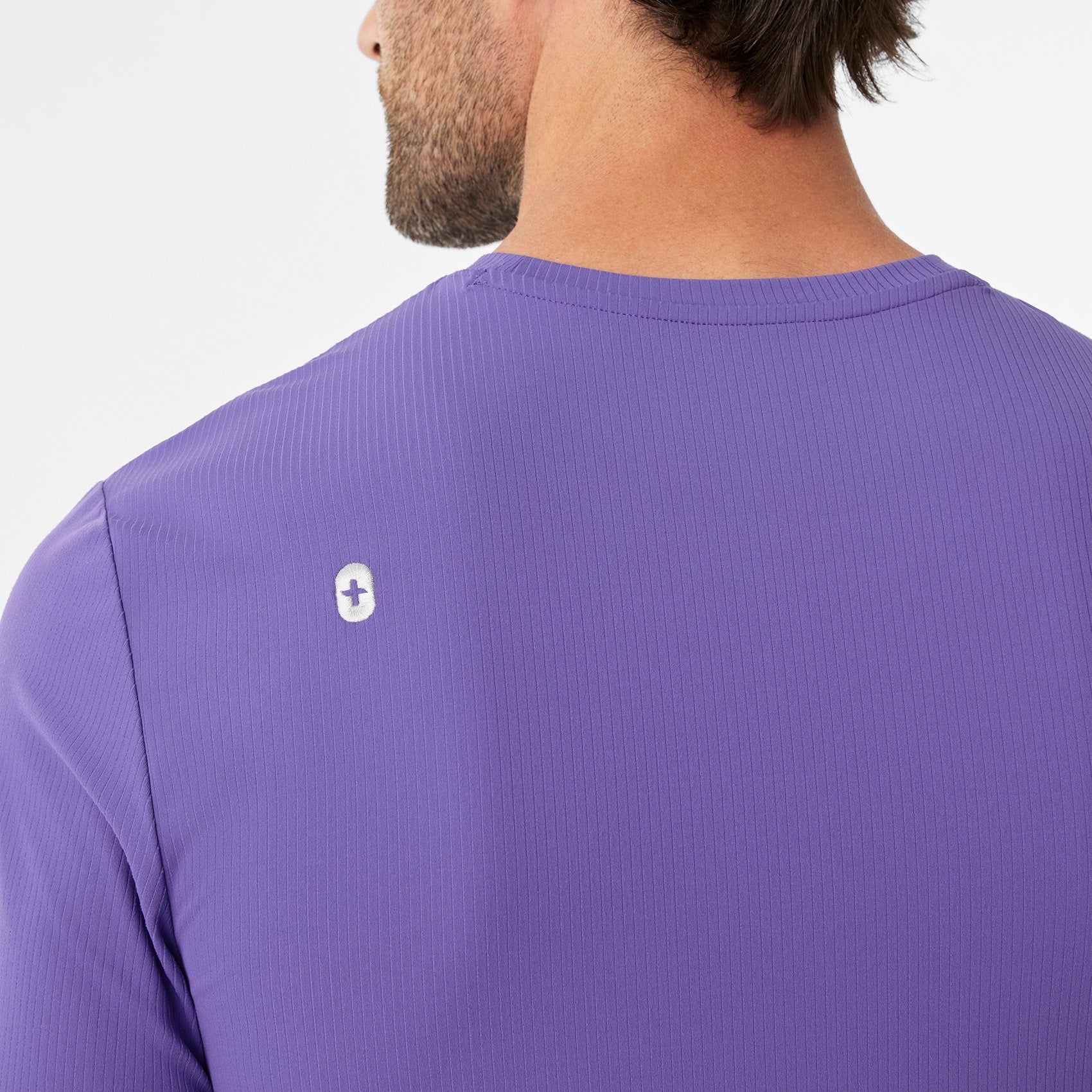Thomas Ribbed Long-Sleeve Underscrub - Amethyst