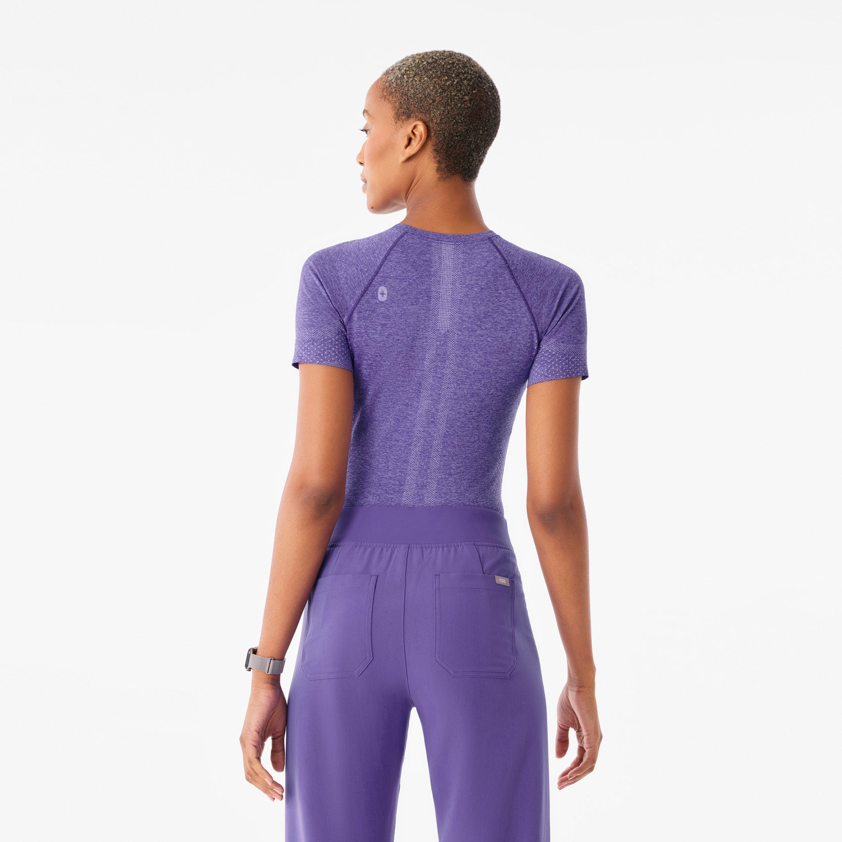 Salta Seamless Short-Sleeve Underscrub - Amethyst