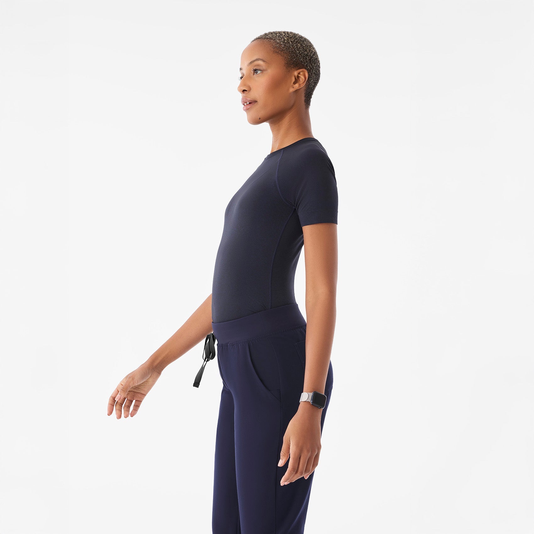 Salta Seamless Short-Sleeve Underscrub - Navy