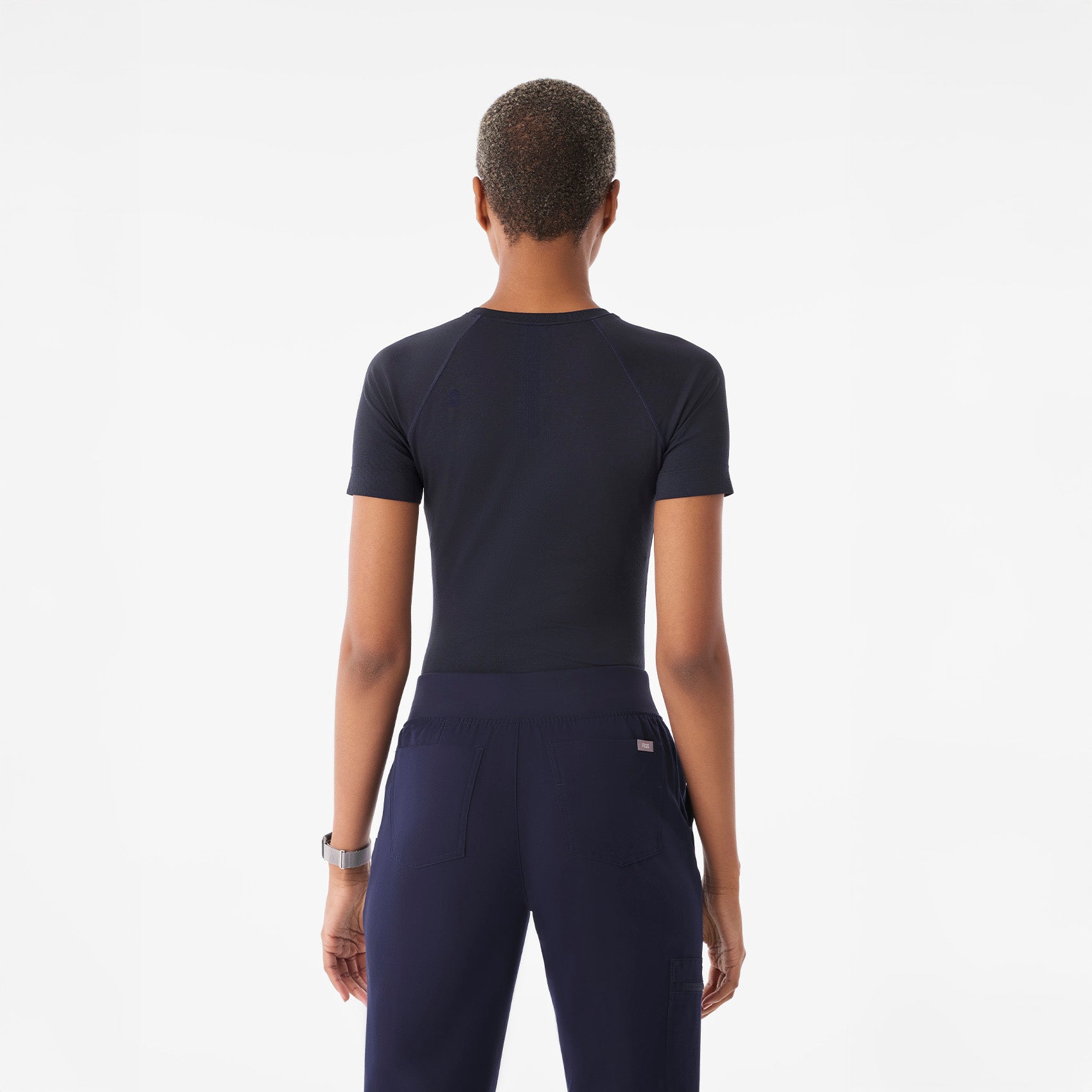 Salta Seamless Short-Sleeve Underscrub - Navy