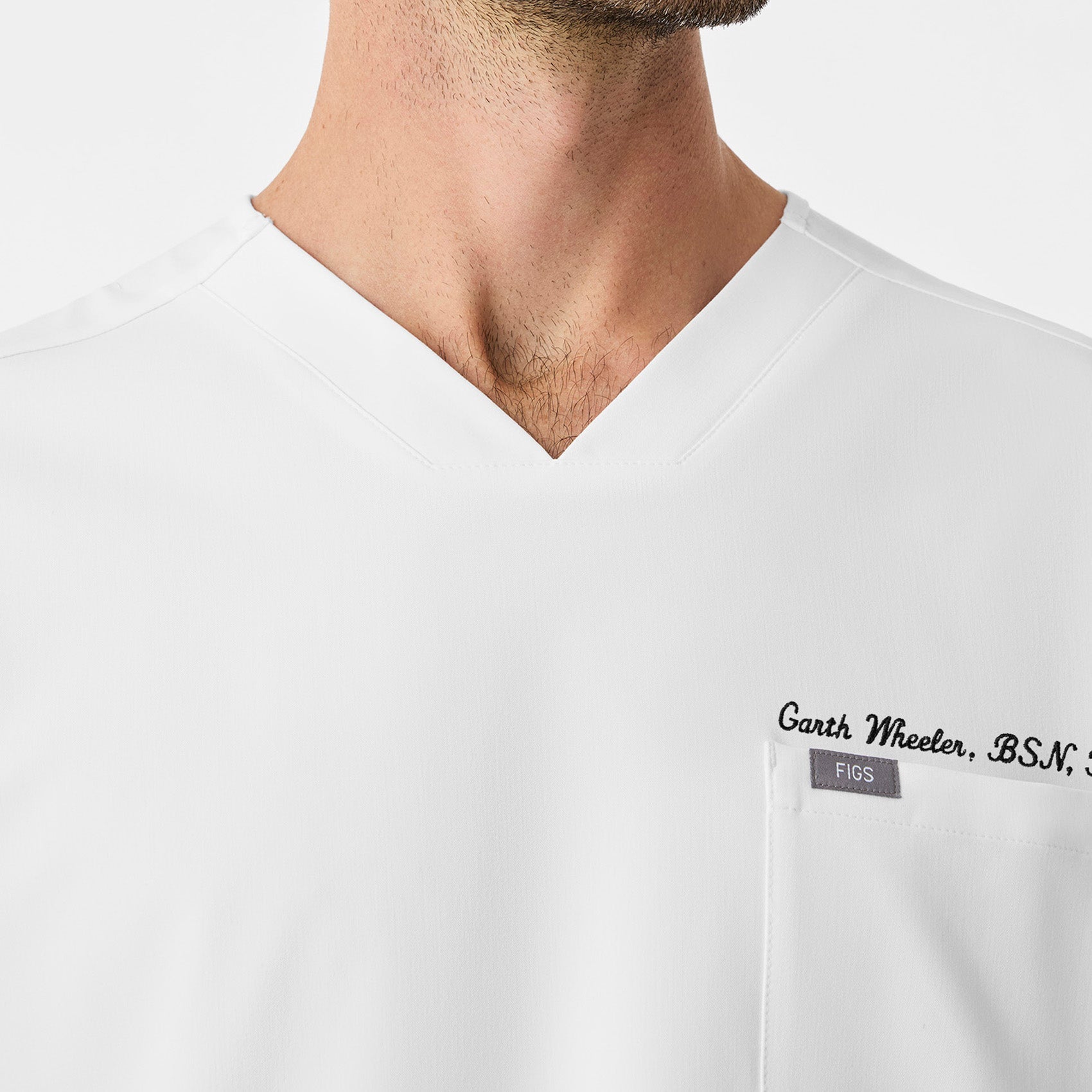 Chisec Scrub Top™ - Optic White
