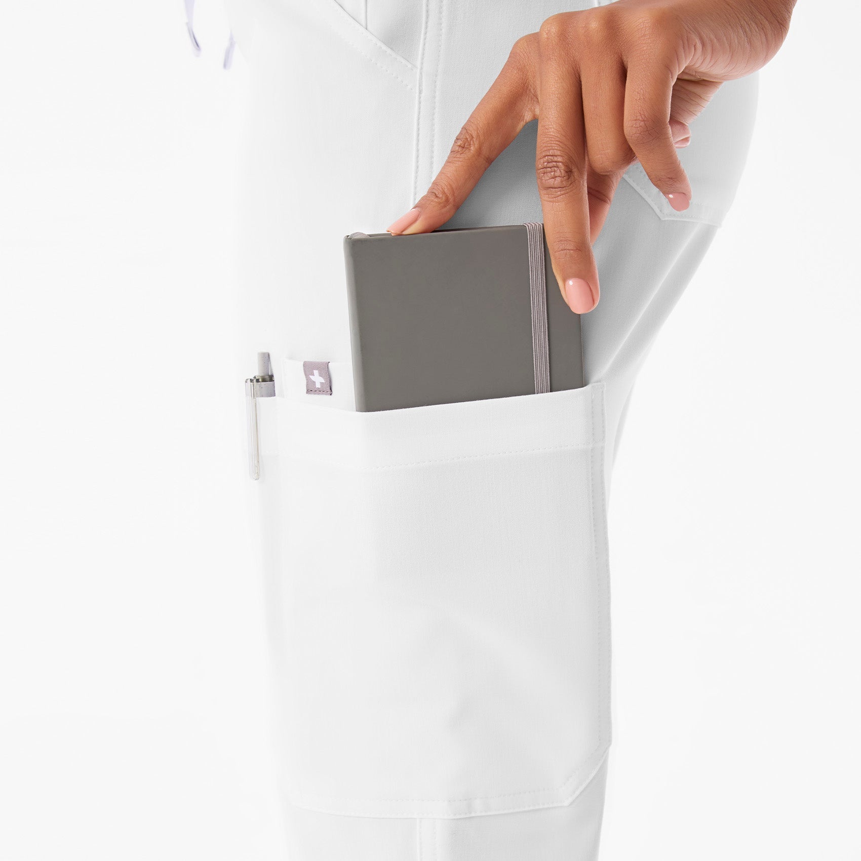 Yola High-Rise Slim Scrub Pant™ - Optic White