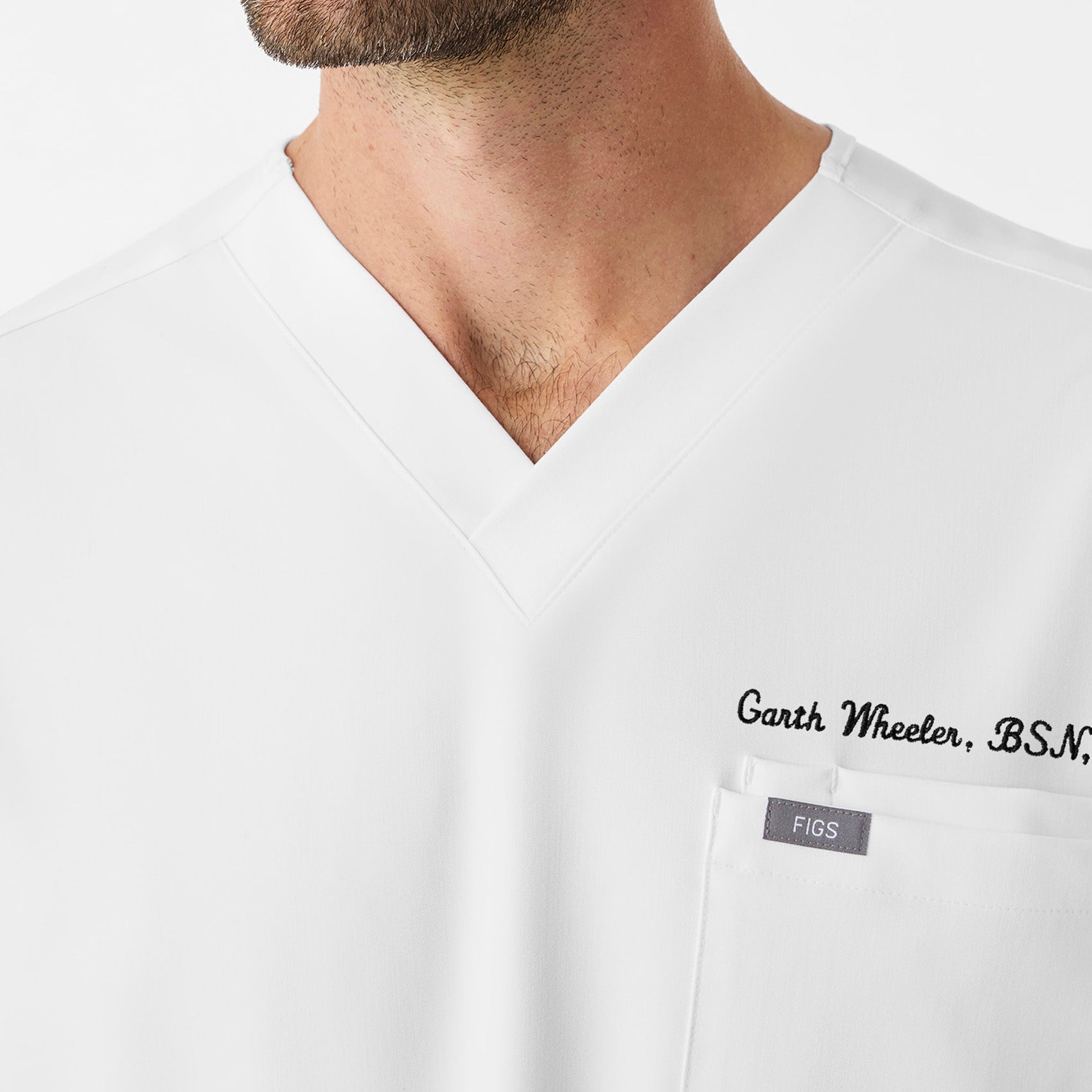 Leon Scrub Top™ - Optic White