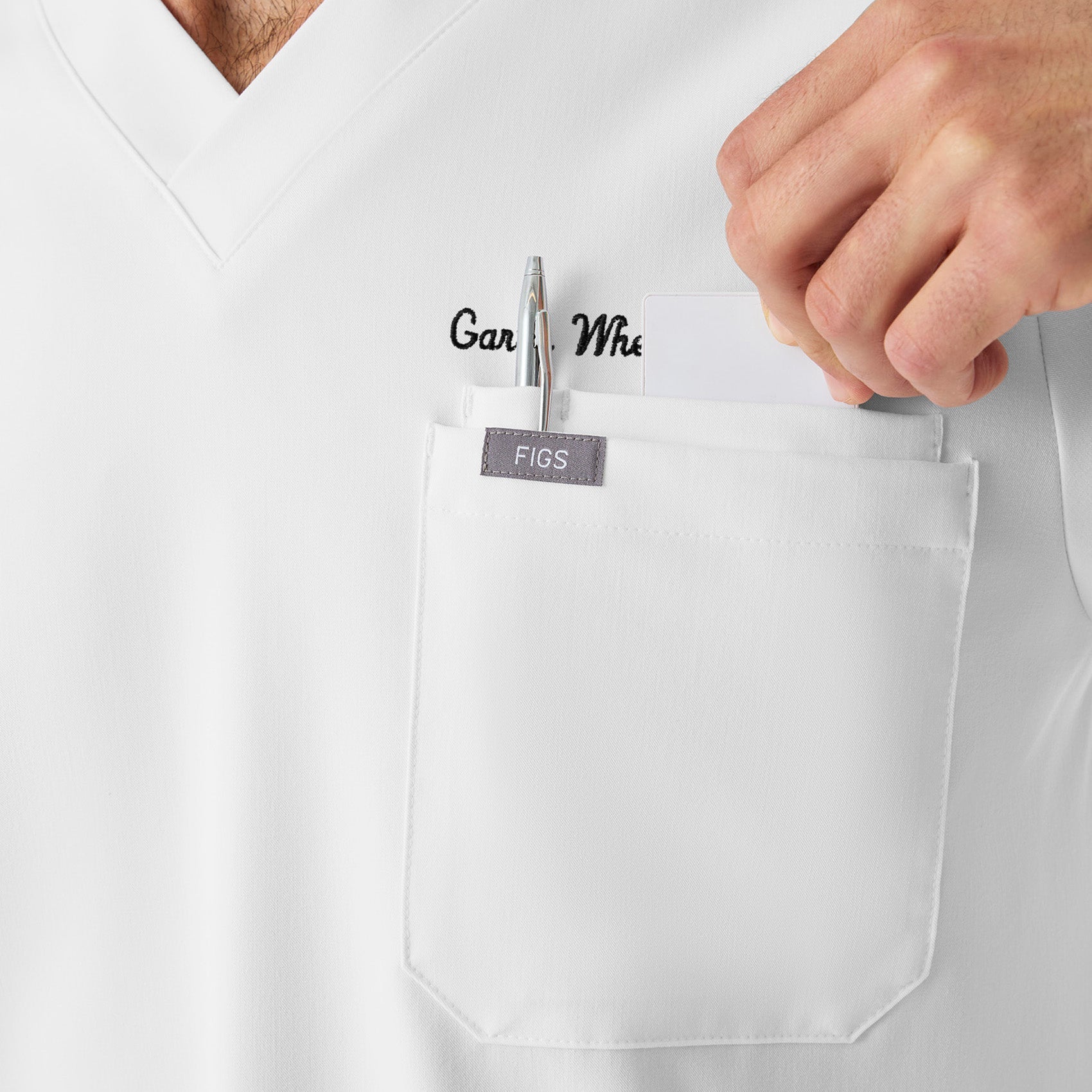 Leon Scrub Top™ - Optic White