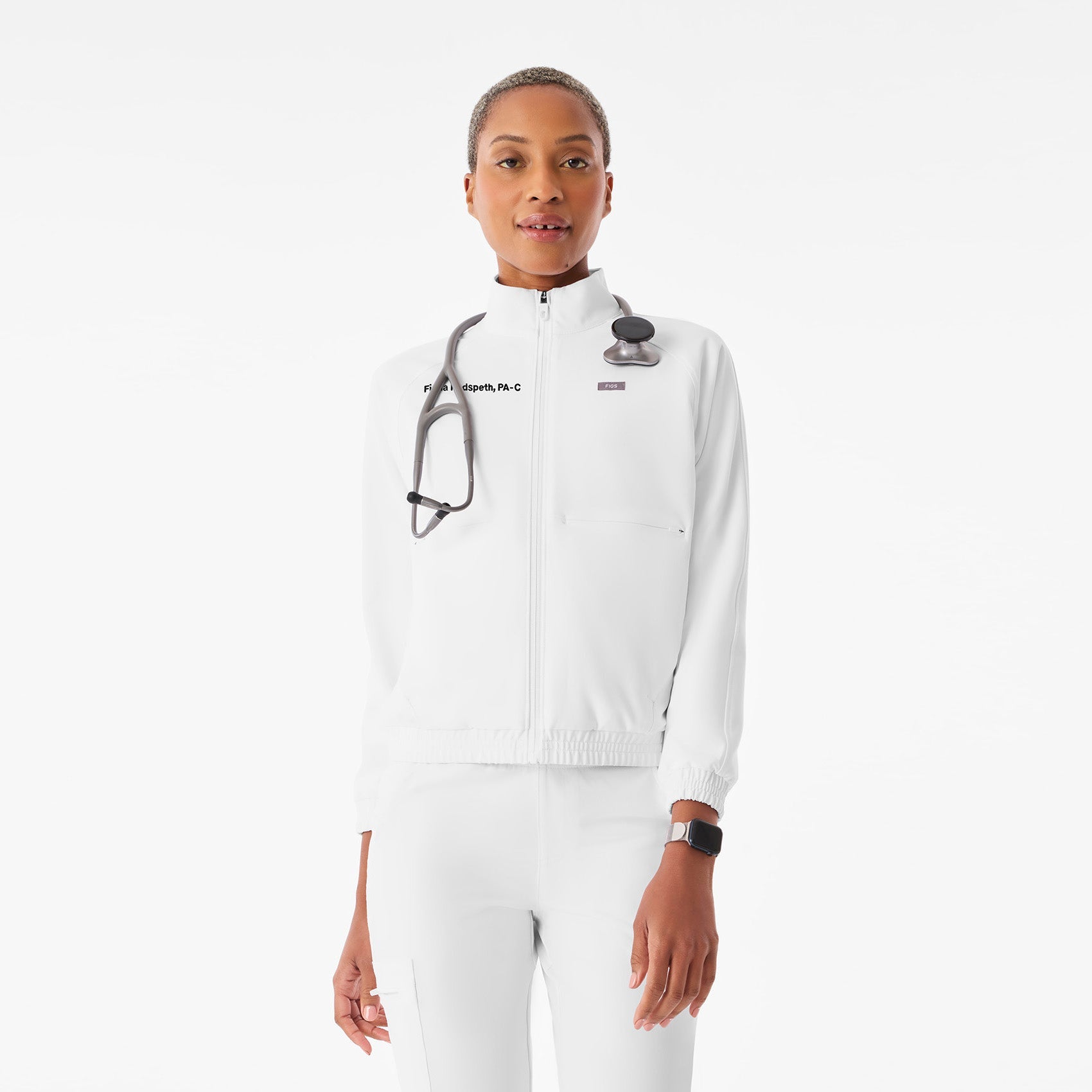 Sydney Scrub Jacket - Optic White