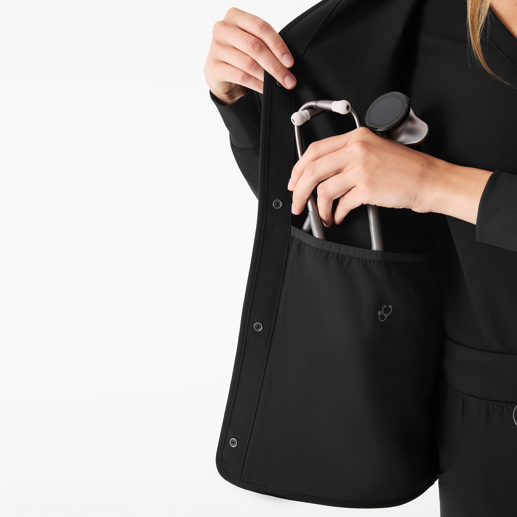 Claire Scrub Jacket - Black
