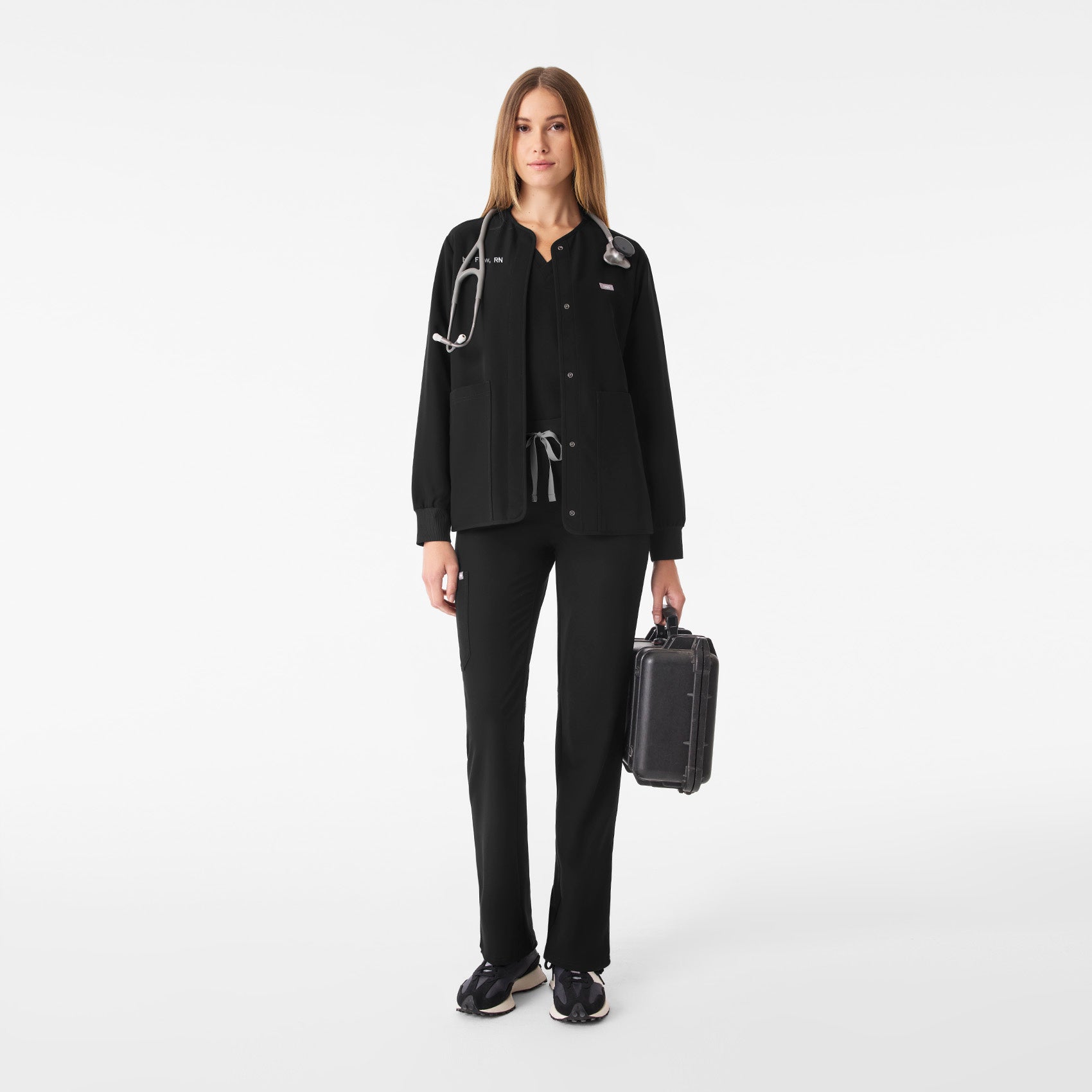 Claire Scrub Jacket - Black