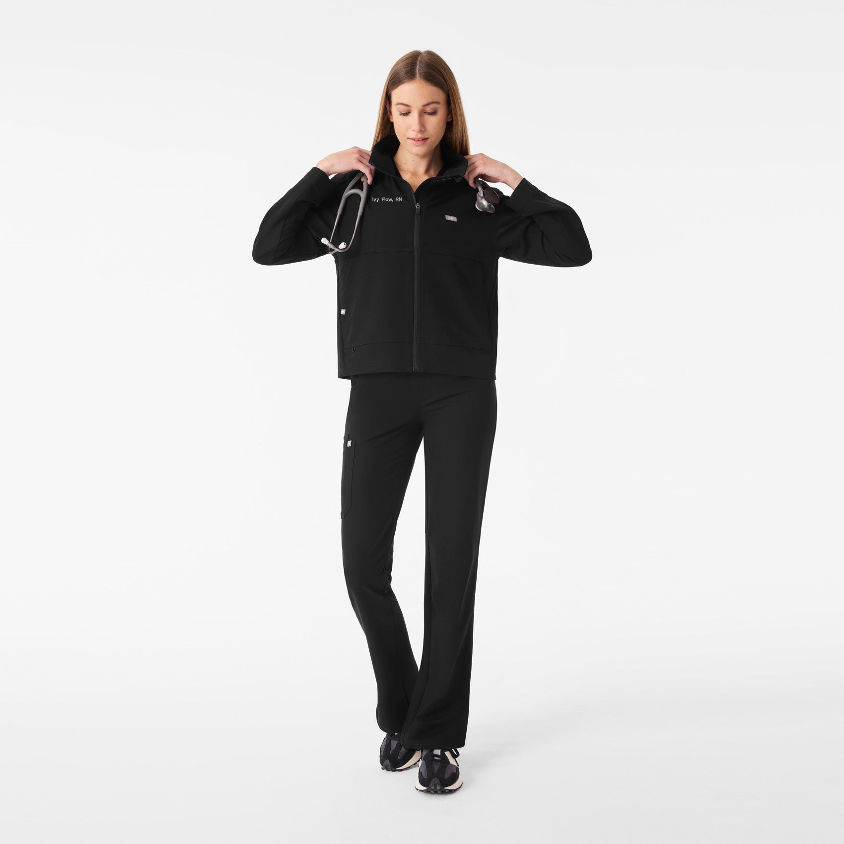 Lenox Scrub Jacket - Black