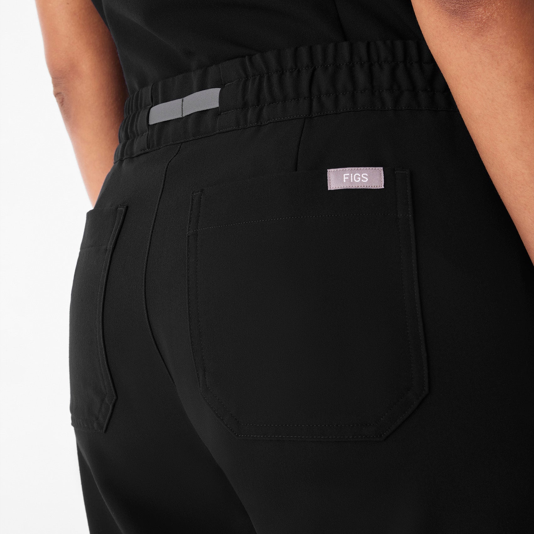 Livingston Ruched Straight-Leg Scrub Pant™  - Black