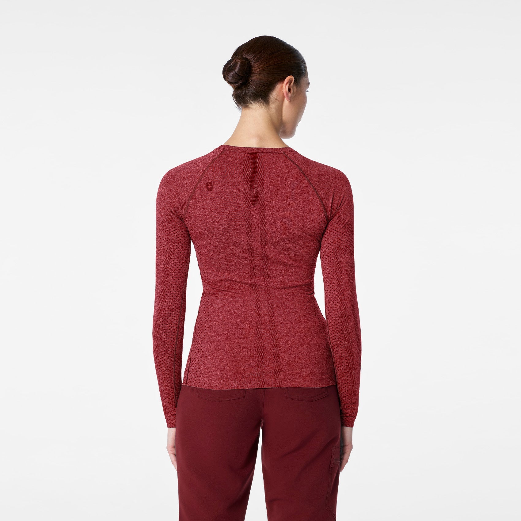 Salta Seamless Long-Sleeve Underscrub - Burgundy