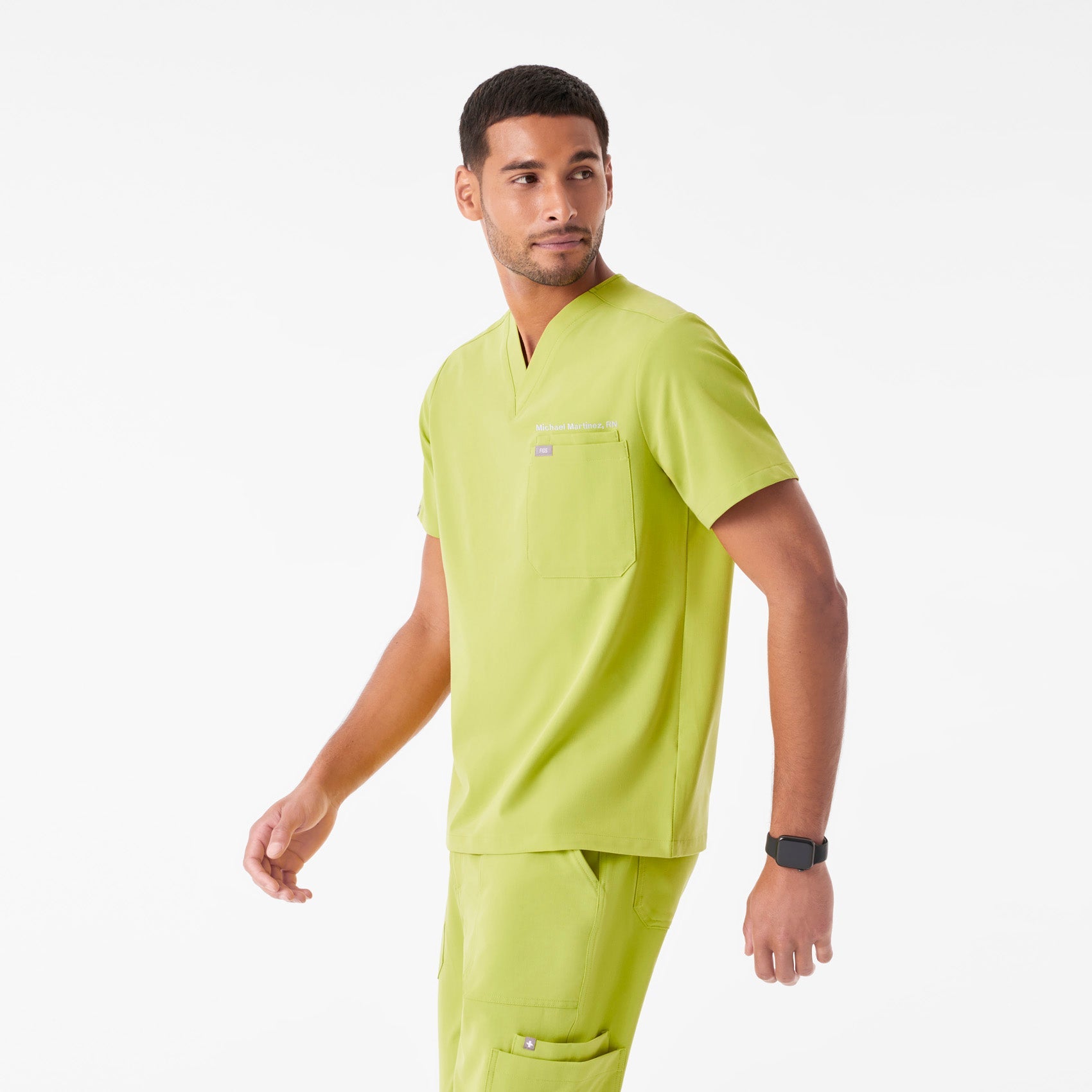 Leon Scrub Top™ - Celery