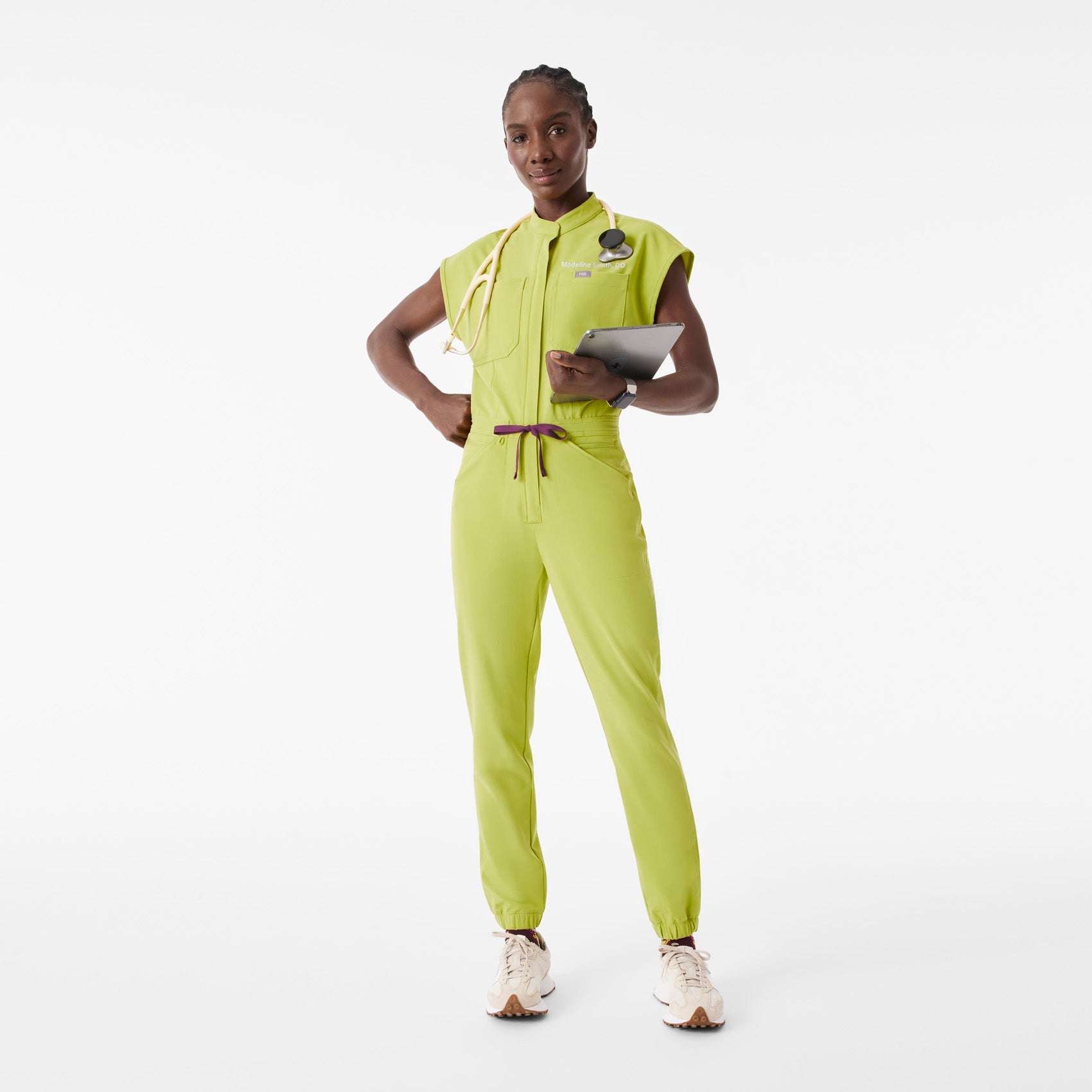 Rafaela Jogger ScrubJumpsuit™ - Celery