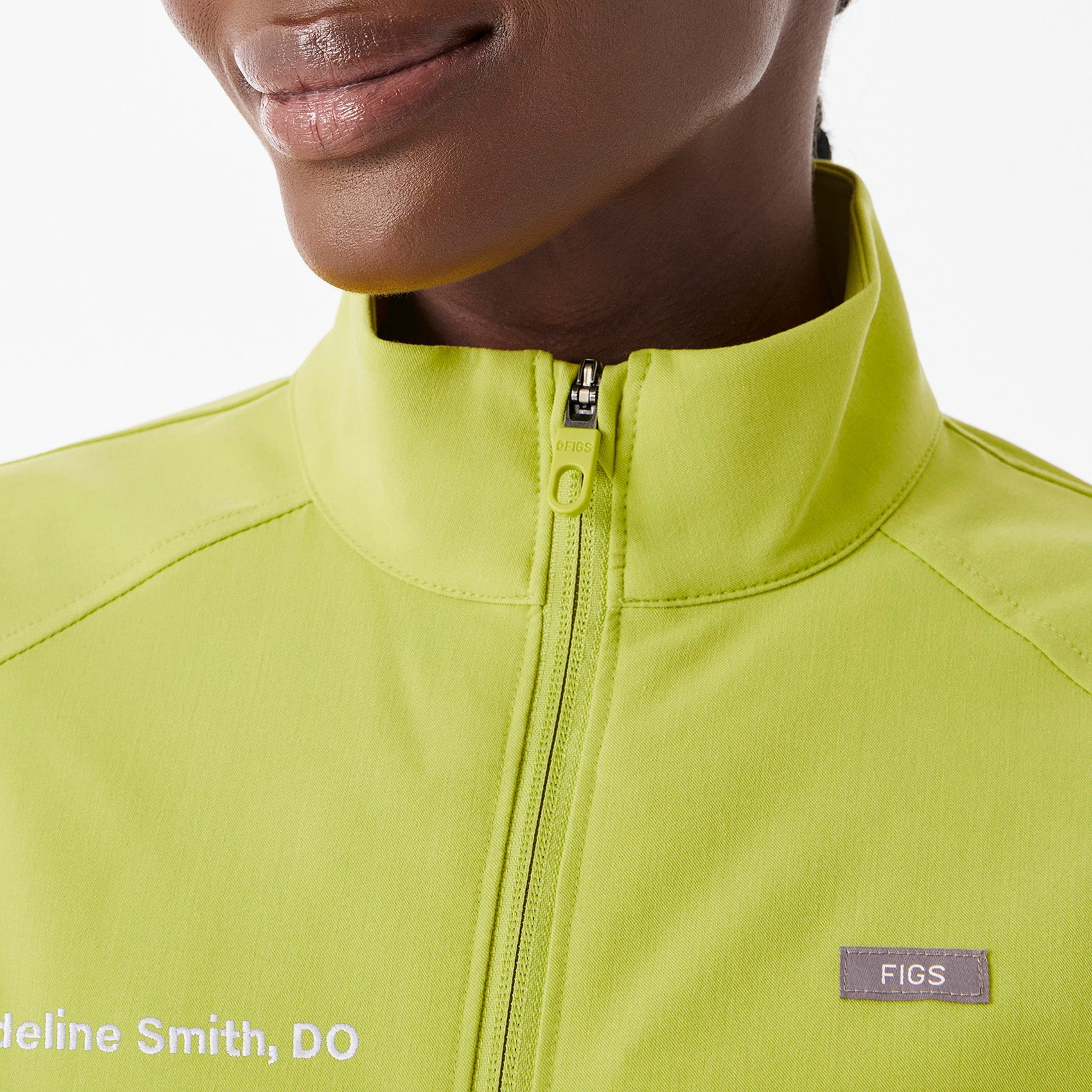 Sydney Scrub Jacket - Celery