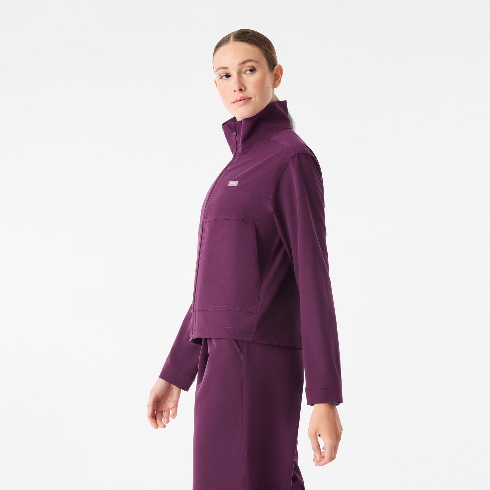 Lenox Scrub Jacket - Deep Purple