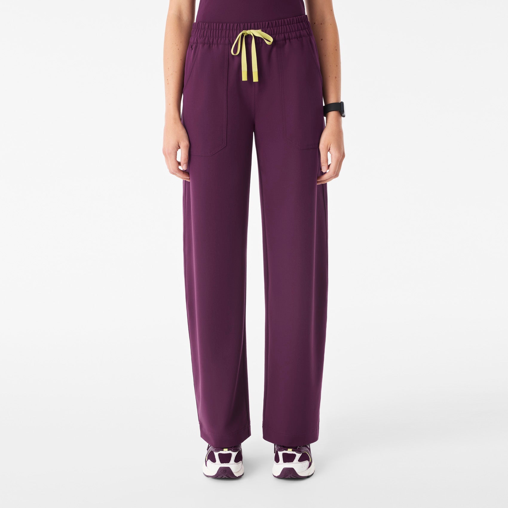 Roslyn Wide-Leg Scrub Pant  - Deep Purple