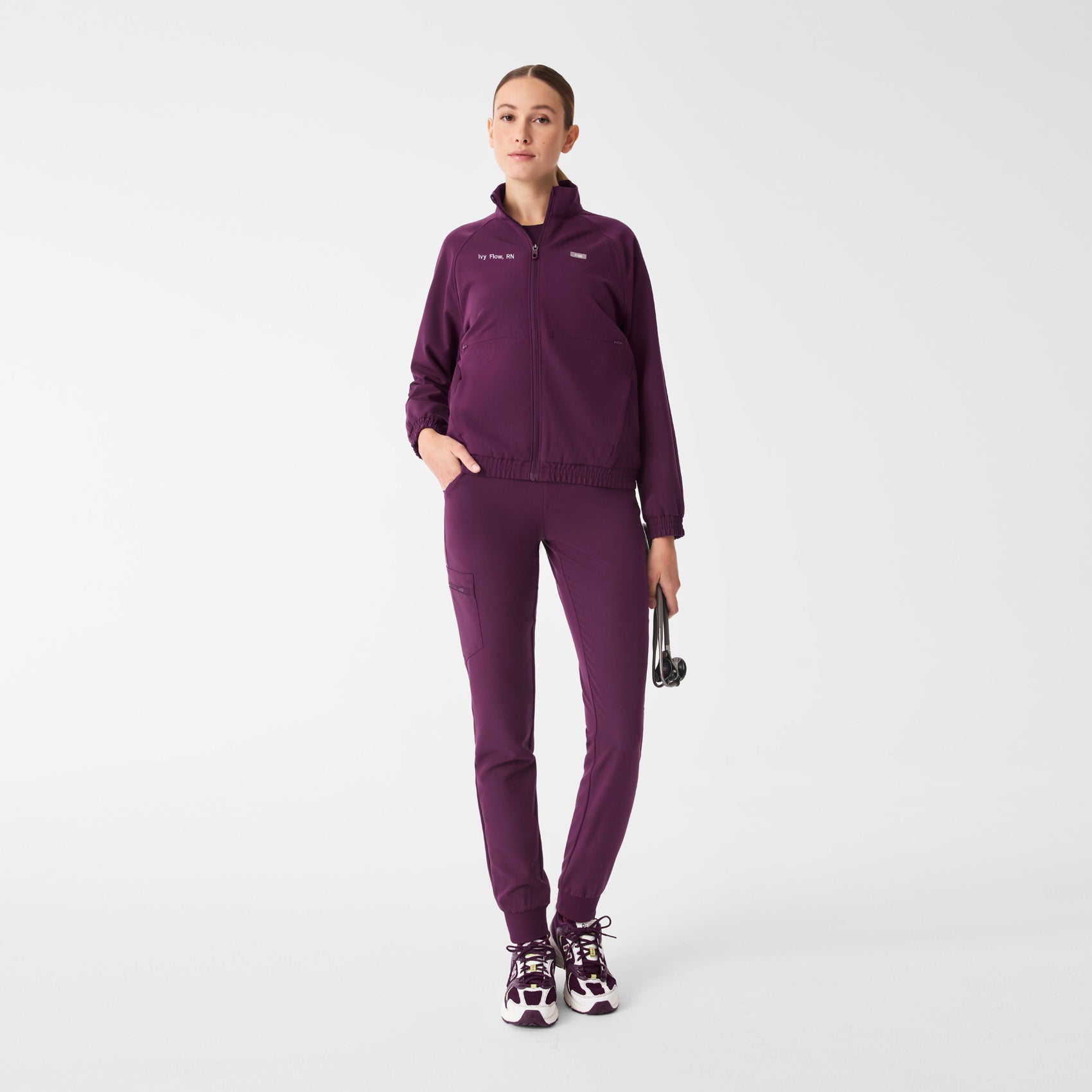 Sydney Scrub Jacket - Deep Purple